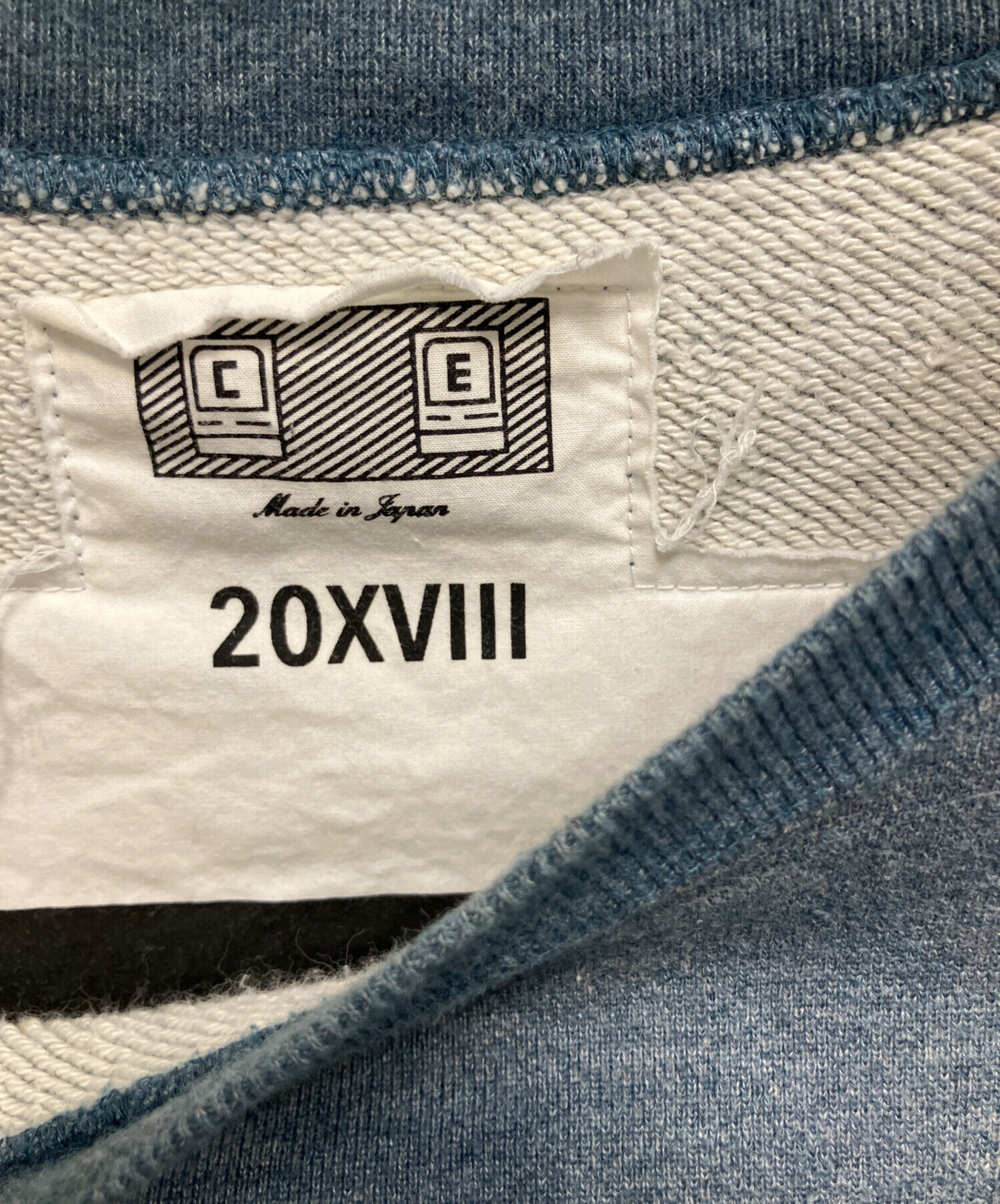 中古・古着通販】C.E (シーイー) クルーネックスウェット ブルーグレー