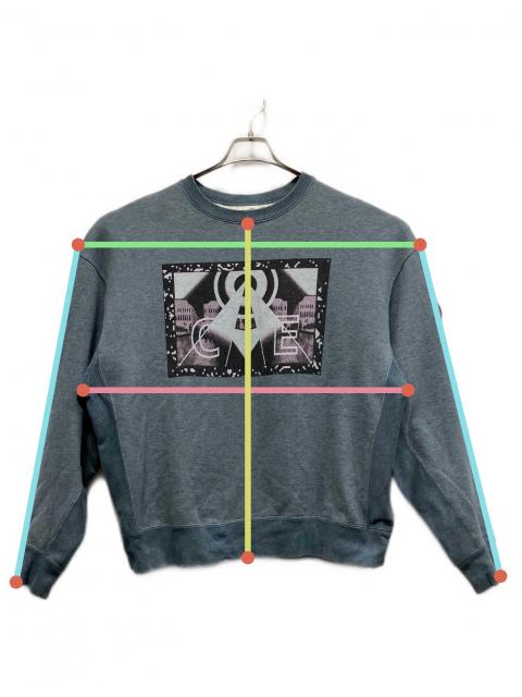C.Eスウェット 中古・古着通販】C.E (シーイー) クルーネックスウェット ブルーグレー