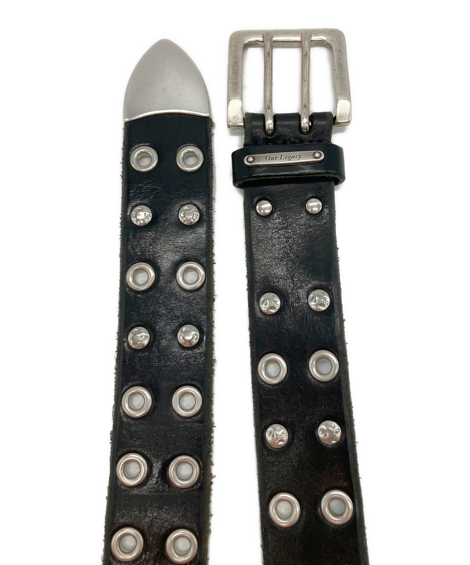 中古・古着通販】OUR LEGACY (アワーレガシー) レザーベルト ブラック