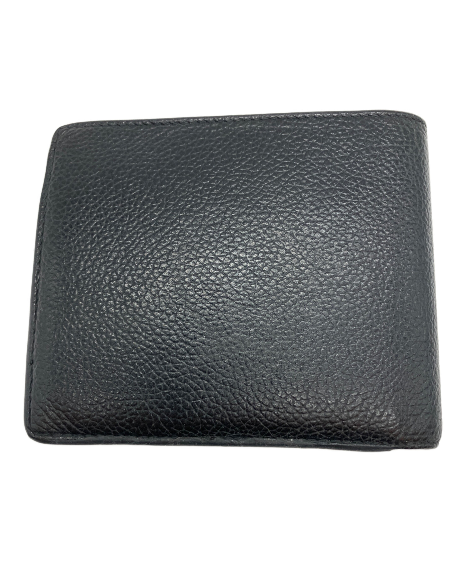 バレンシアガ BALENCIAGA  三つ折り財布 型押  二つ折り財布（小銭入れあり） レザー 中古 中古・古着通販】BALENCIAGA (バレンシアガ) 2つ折り財布 ブラック