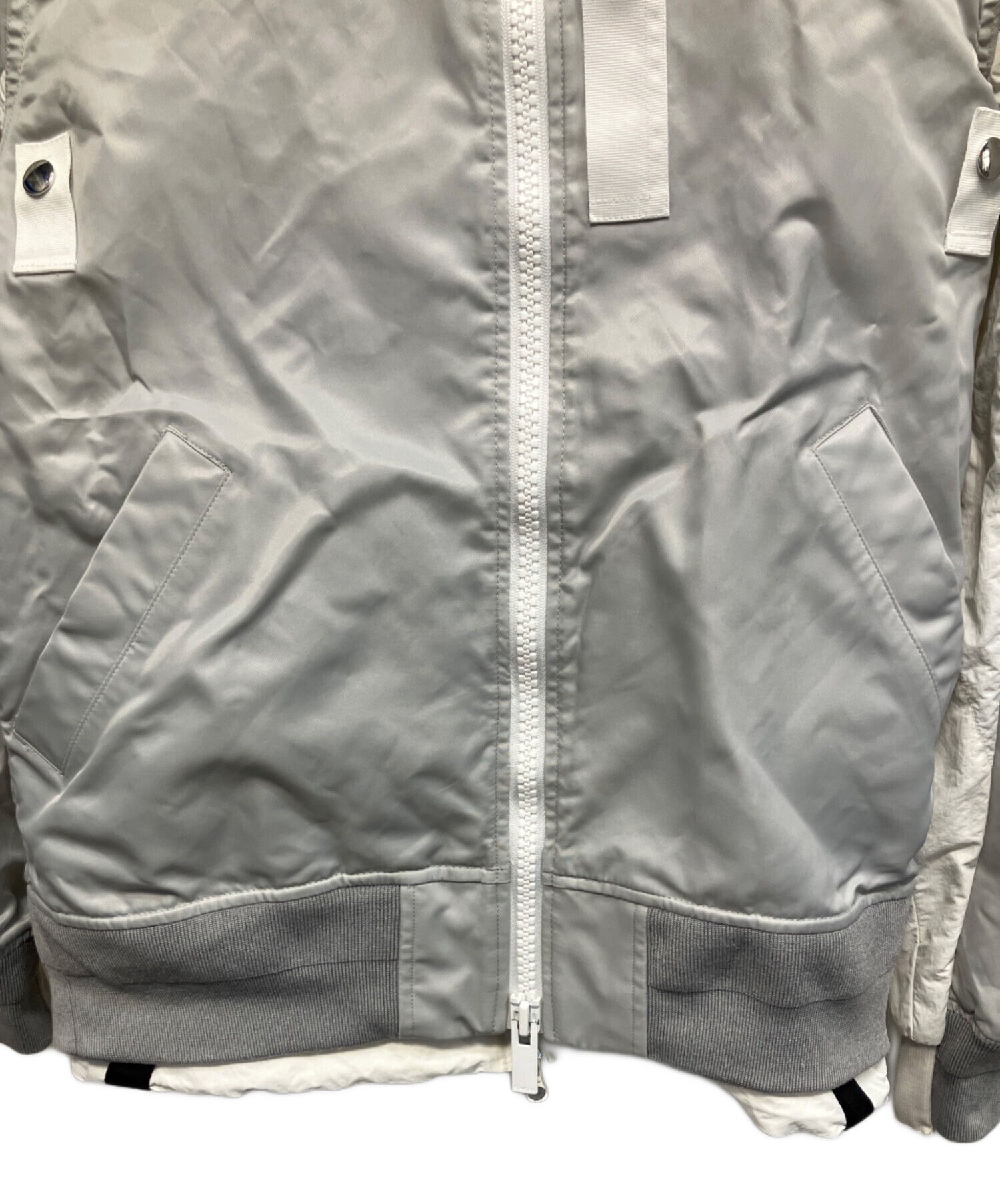nm-1261) NIKE×Sacai NRG レイヤードジャケット MA-1 中古・古着通販】NIKE (ナイキ) sacai (サカイ) NRG LAYERED JKT/NRG
