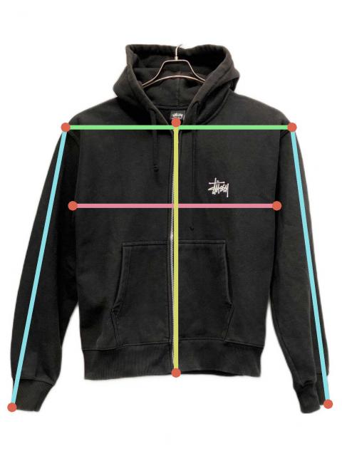 中古・古着通販】stussy (ステューシー) Basic Stussy Full Zip Hooded