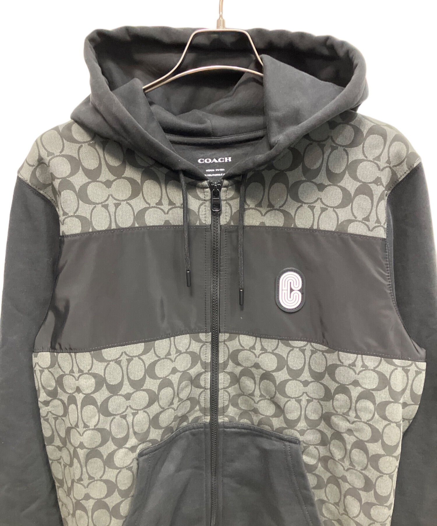 中古・古着通販】COACH (コーチ) ジップパーカー ブラック サイズ:M