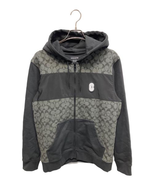 中古・古着通販】COACH (コーチ) ジップパーカー ブラック サイズ:M