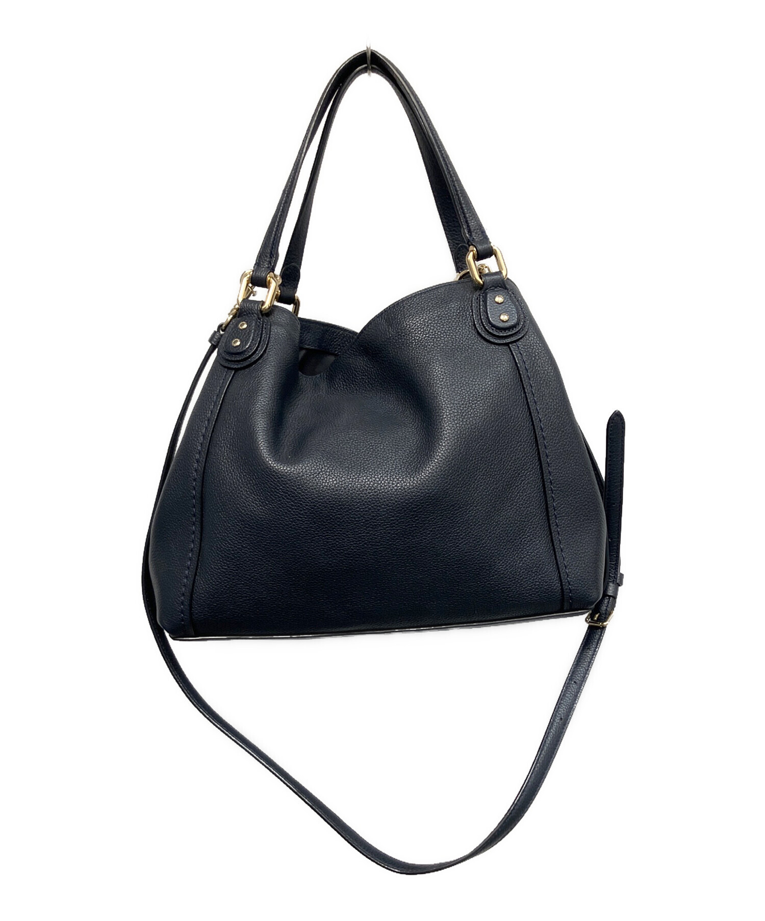 【新品未使用】COACH ネイビー 2wayバッグ ☆未使用級☆ COACH コーチ ショルダーバッグ ネイビー カメラバッグ