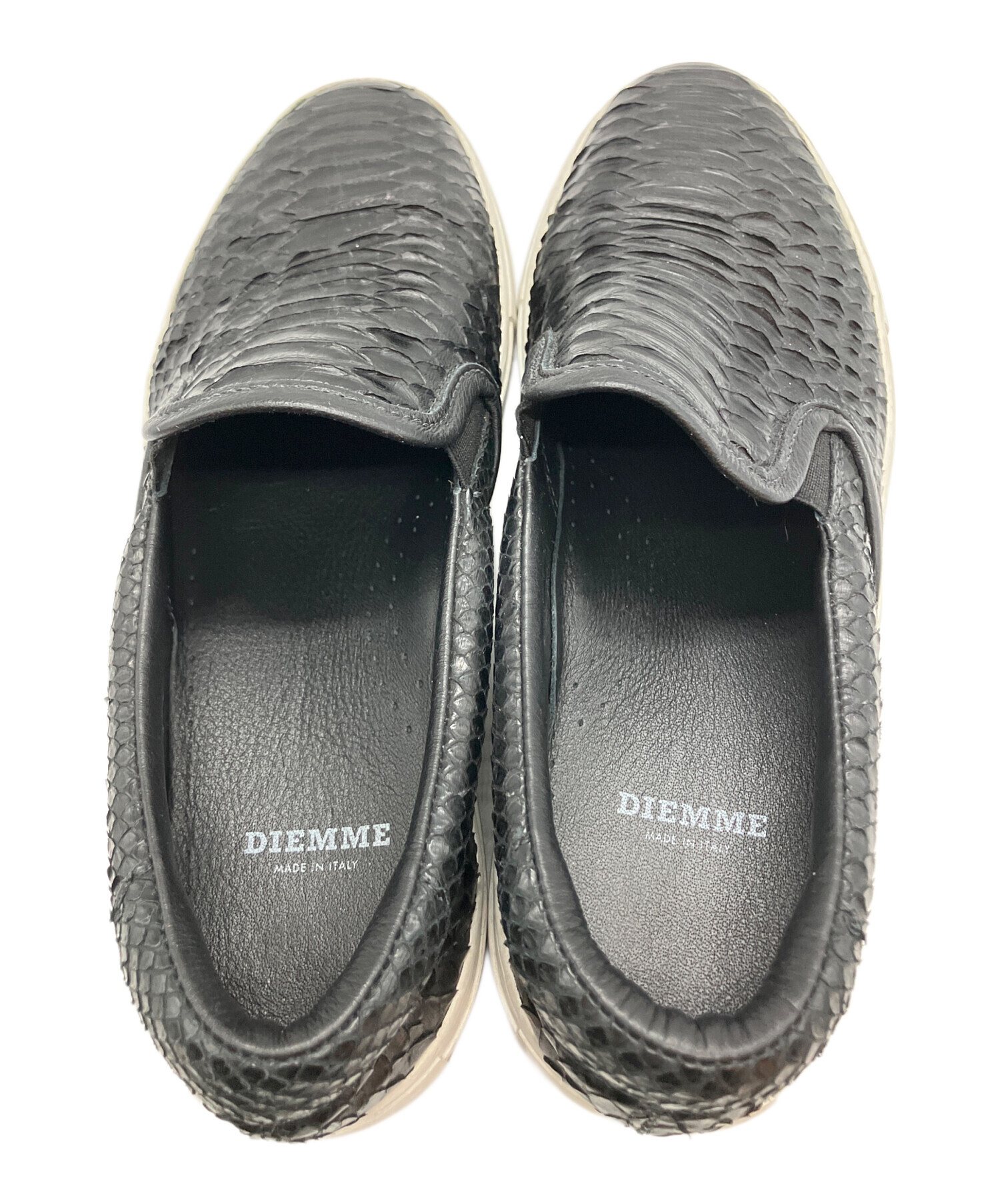 中古・古着通販】DIEMME (ディエッメ) スリッポン ブラック サイズ:43 
