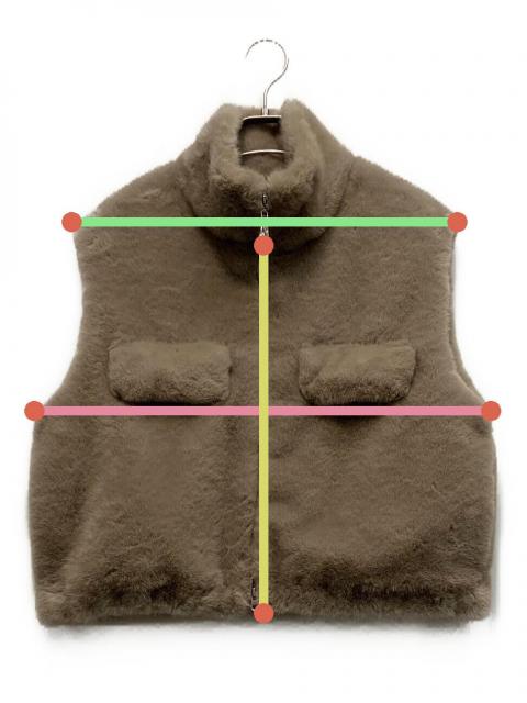 中古・古着通販】PRIORITY (プライオリティ) ファーベスト ベージュ