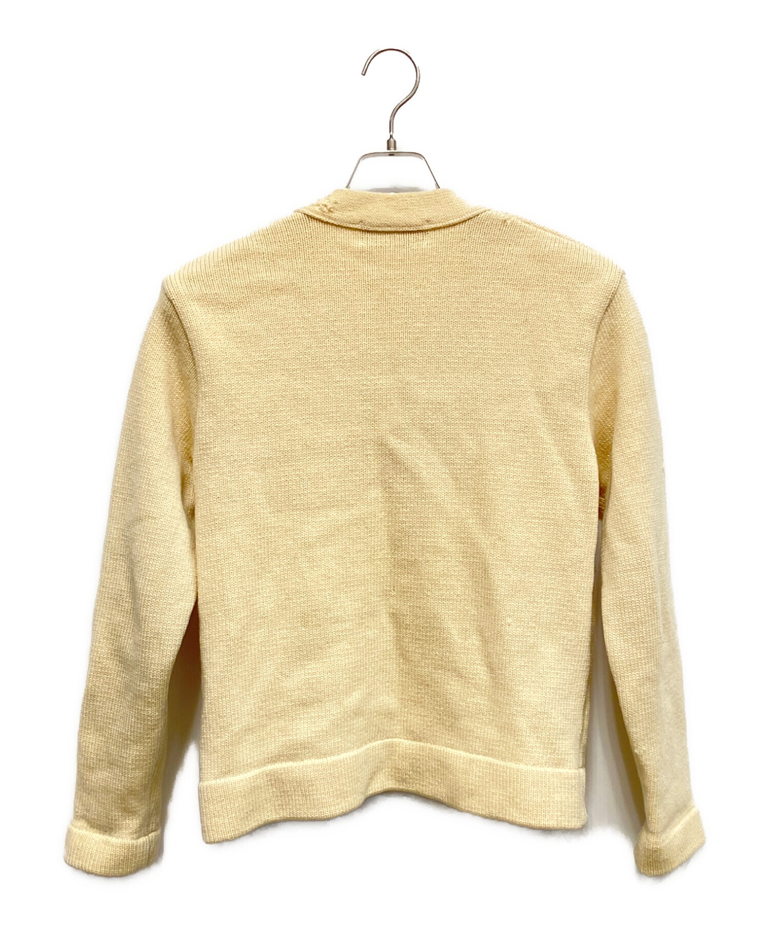 COMME des GARCONS HOMME カーディガン ベージュ Asymmetrical linen cardigan in beige - Comme Des Garcons Homme