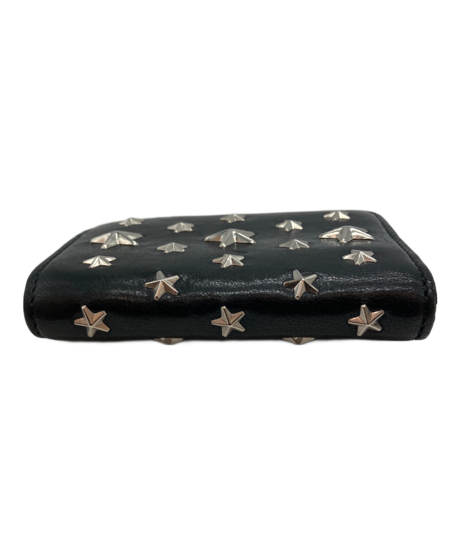 中古・古着通販】JIMMY CHOO (ジミーチュウ) スタッズ 2つ折り財布