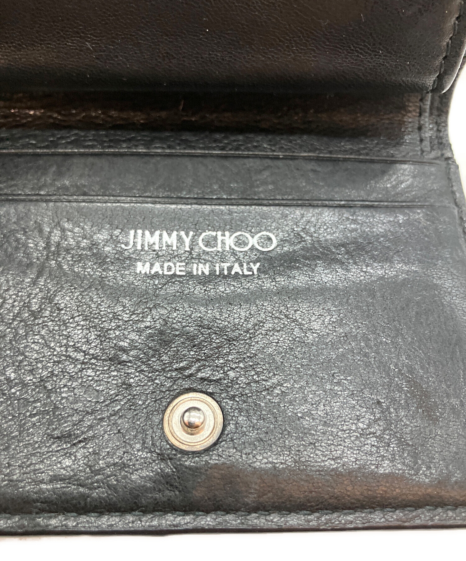 中古・古着通販】JIMMY CHOO (ジミーチュウ) スタッズ 2つ折り財布