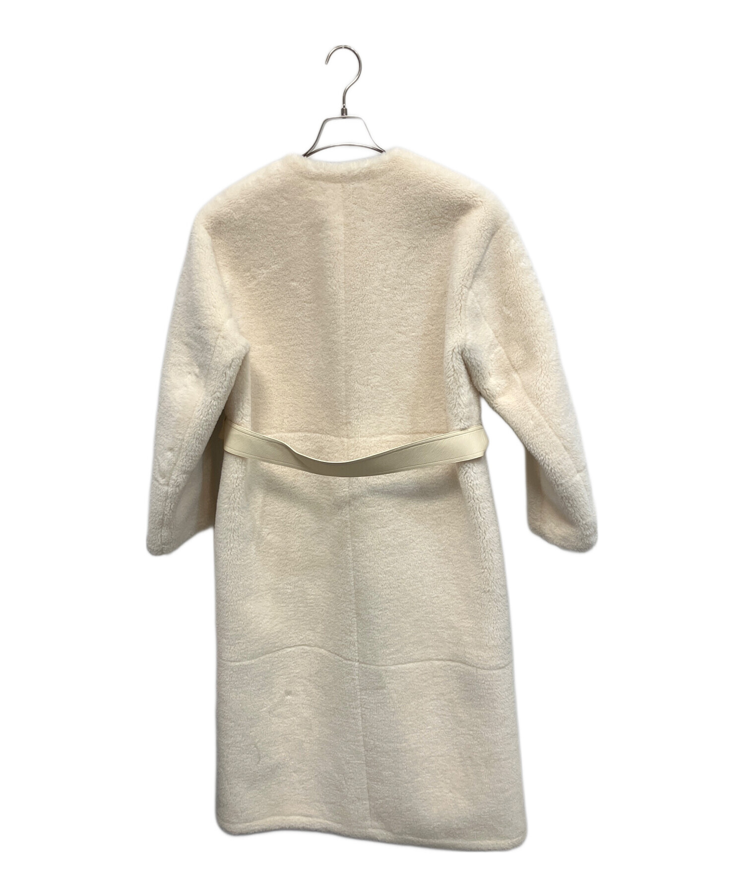 ZARA アイボリー ファーコート Mサイズ 中古・古着通販】ZARA (ザラ) フェイクファーコート アイボリー サイズ