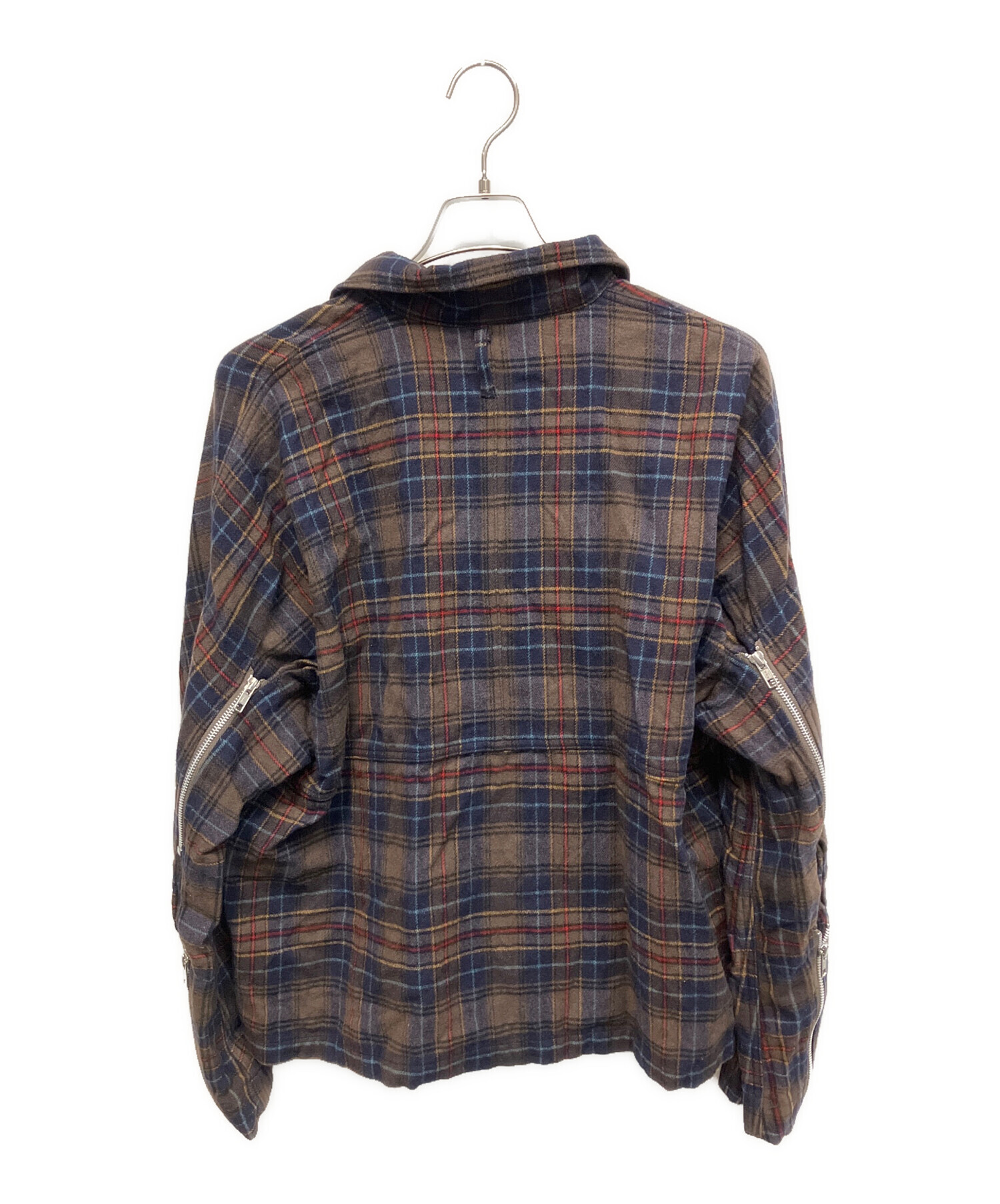 中古・古着通販】PHINGERIN (フィンガリン) チェック ジップアップ