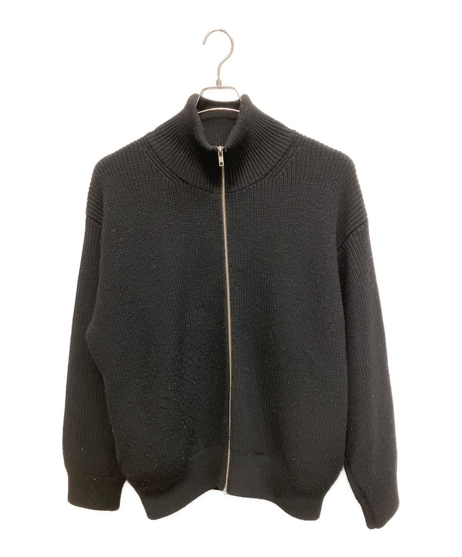 ブラックジャケット 中古・古着通販】stein (シュタイン) ジップアップジャケット ブラック