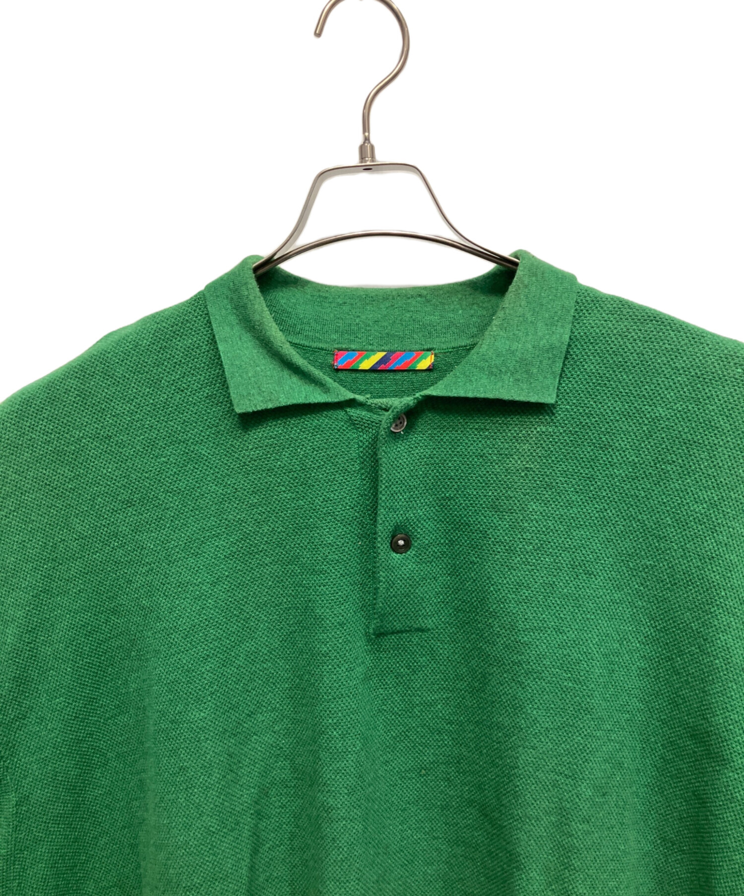 中古・古着通販】is-ness (イズネス) KNITTED BIG POLO ポロシャツ 