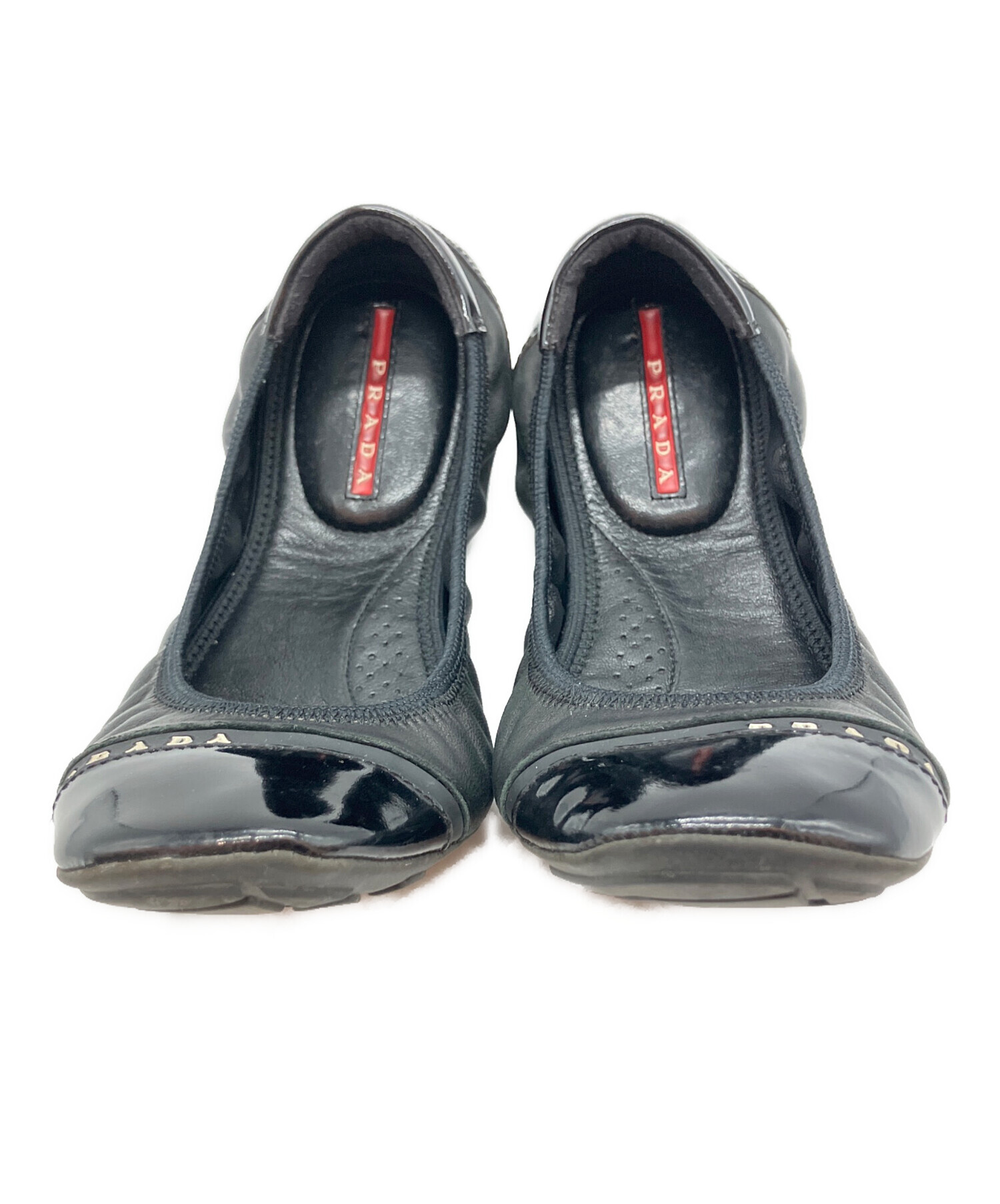 中古・古着通販】PRADA (プラダ) バレエシューズ ブラック サイズ:35 1