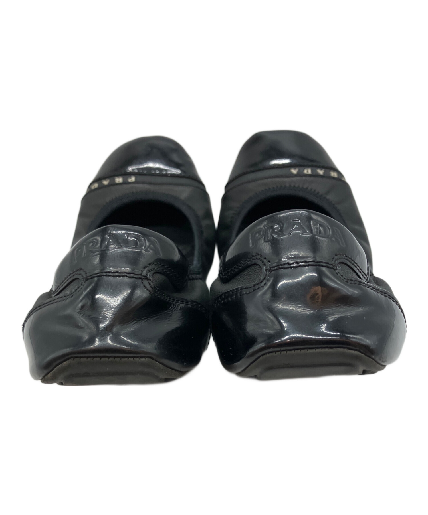 中古・古着通販】PRADA (プラダ) バレエシューズ ブラック サイズ:35 1