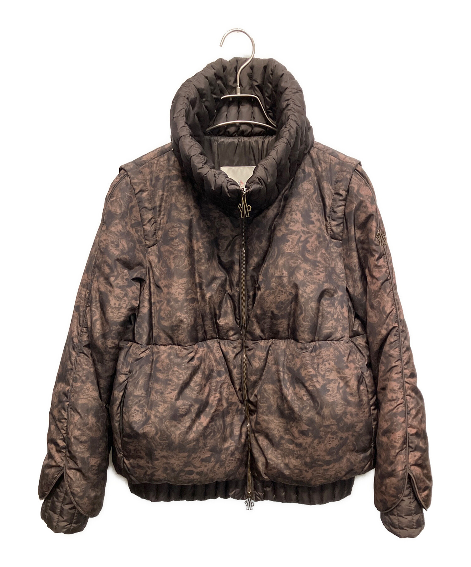 MONCLER ブラウン ダウンジャケット サイズ2 クリーニング済み 中古・古着通販】MONCLER (モンクレール) ダウンジャケット ブラウン