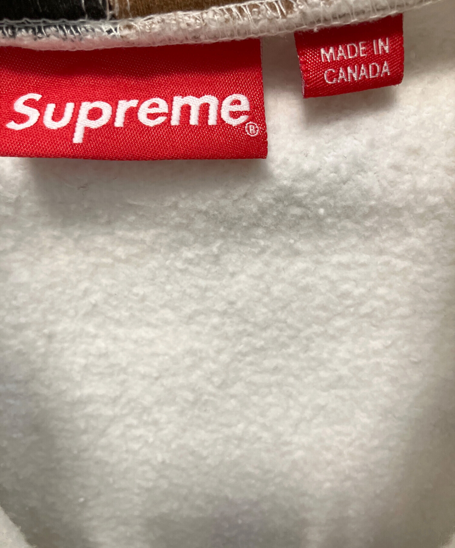 中古・古着通販】SUPREME (シュプリーム) Rib Logo Zip Up Sweat Brown