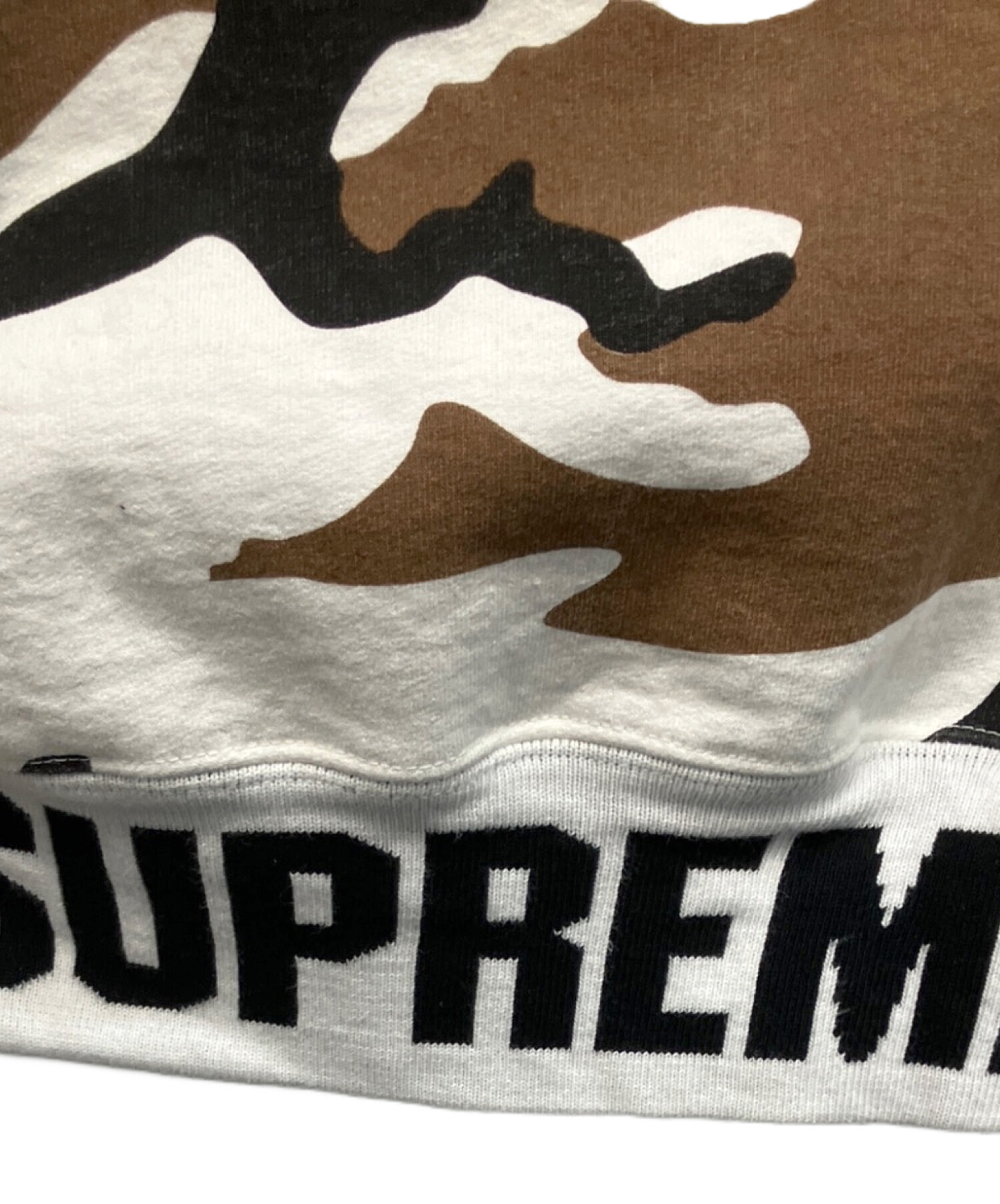 中古・古着通販】SUPREME (シュプリーム) Rib Logo Zip Up Sweat Brown