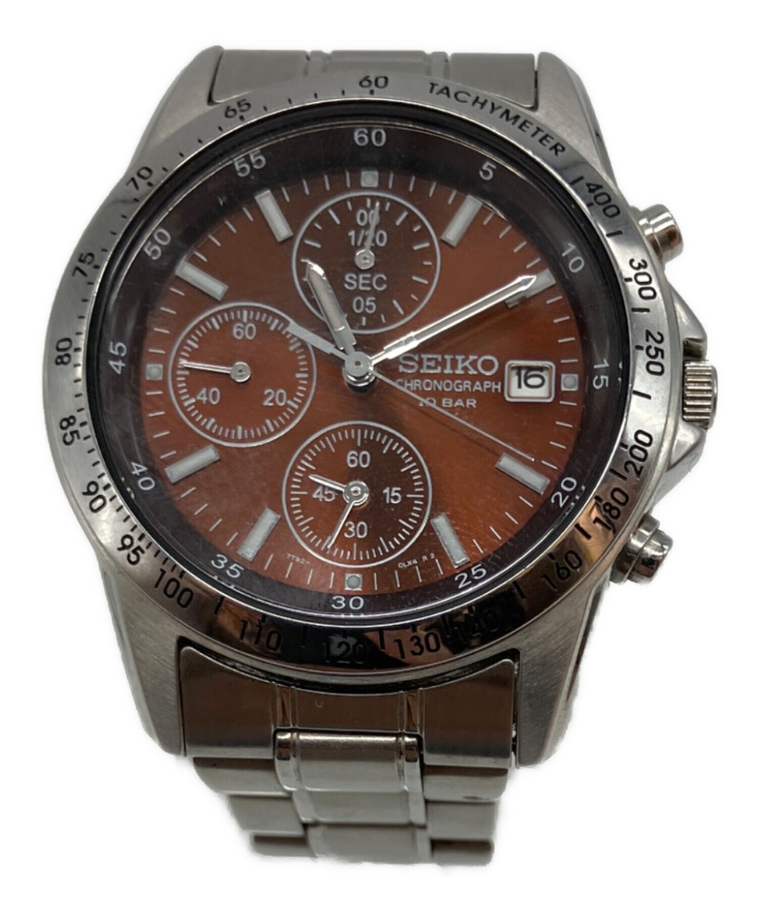 中古・古着通販】SEIKO (セイコー) クォーツ SSブレスレット クロノ 