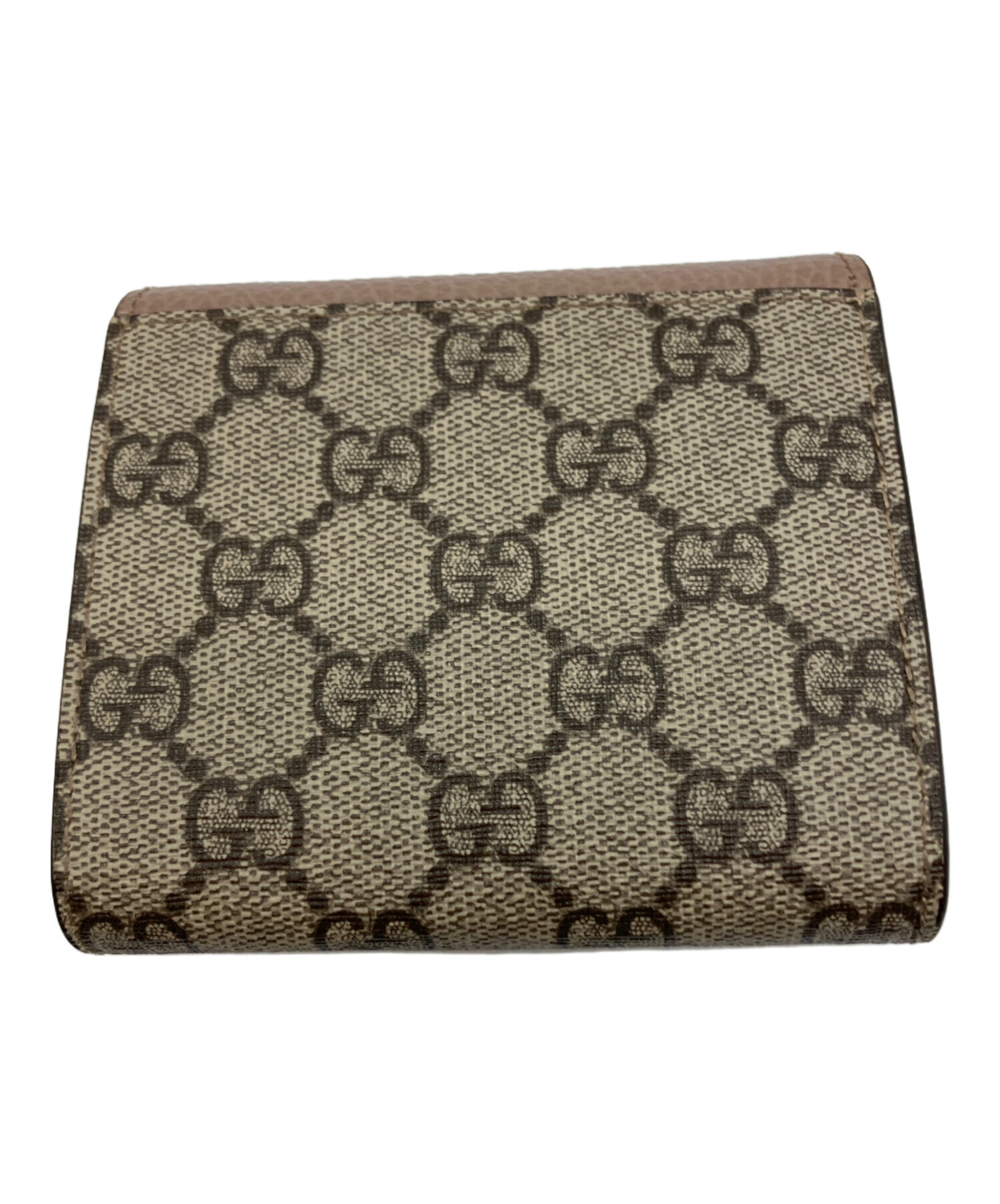 中古・古着通販】GUCCI (グッチ) GGマーモント 2つ折り財布 ベージュ