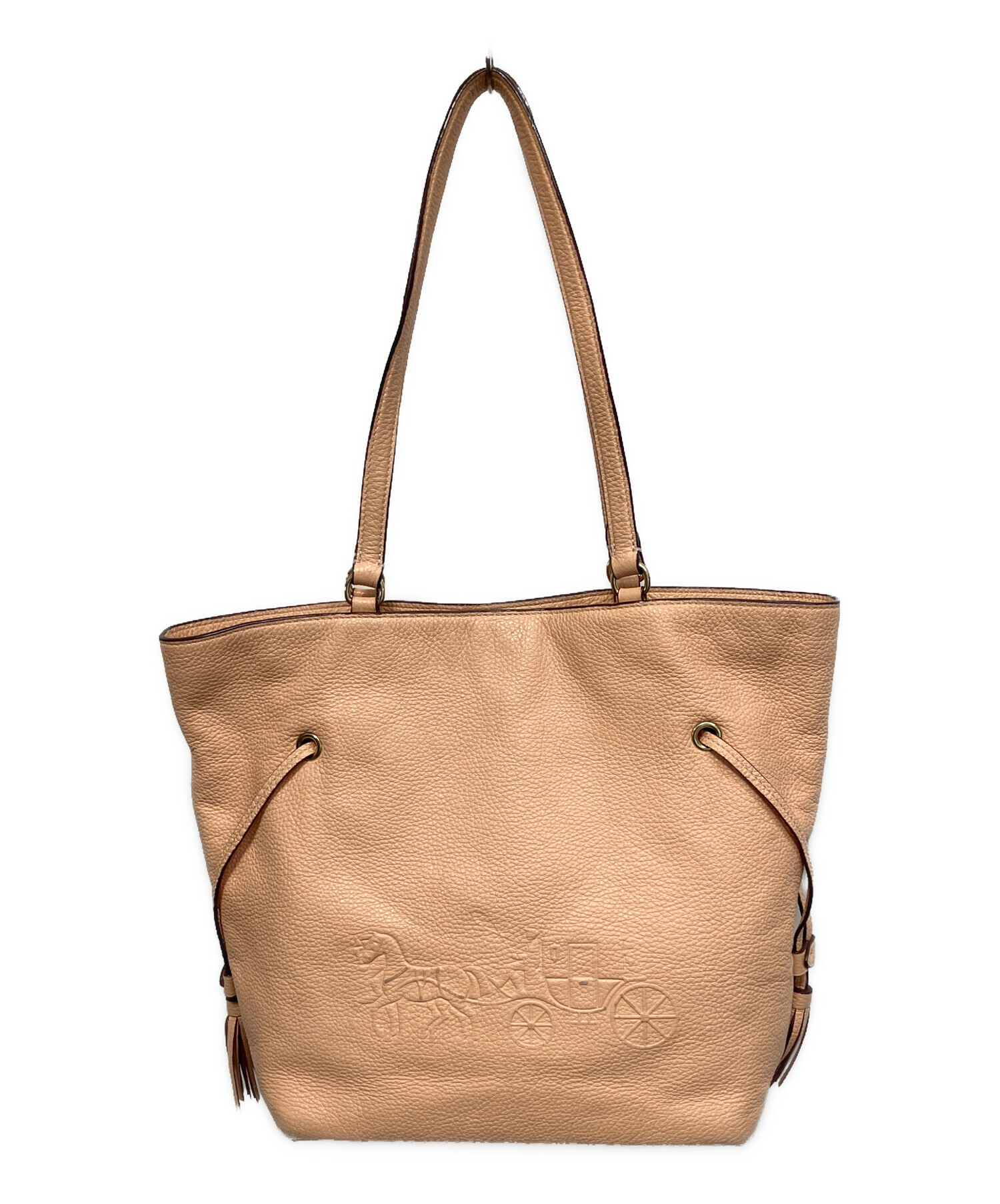 Coach トートバッグ Coach ピンク バッグ 極美品 希少色 coachコーチ