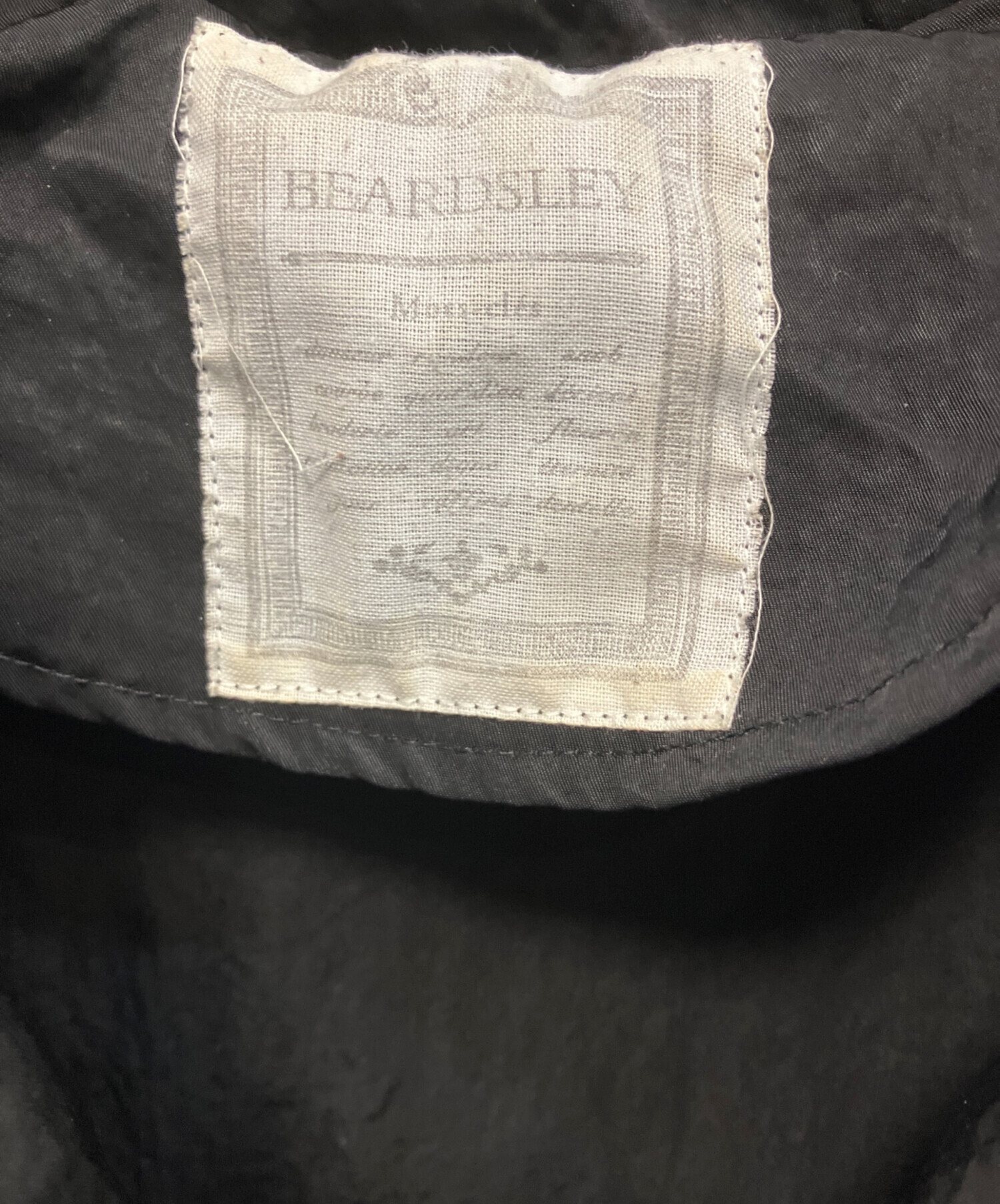 中古・古着通販】BEARDSLEY (ビアズリー) フードブルゾン ブラック