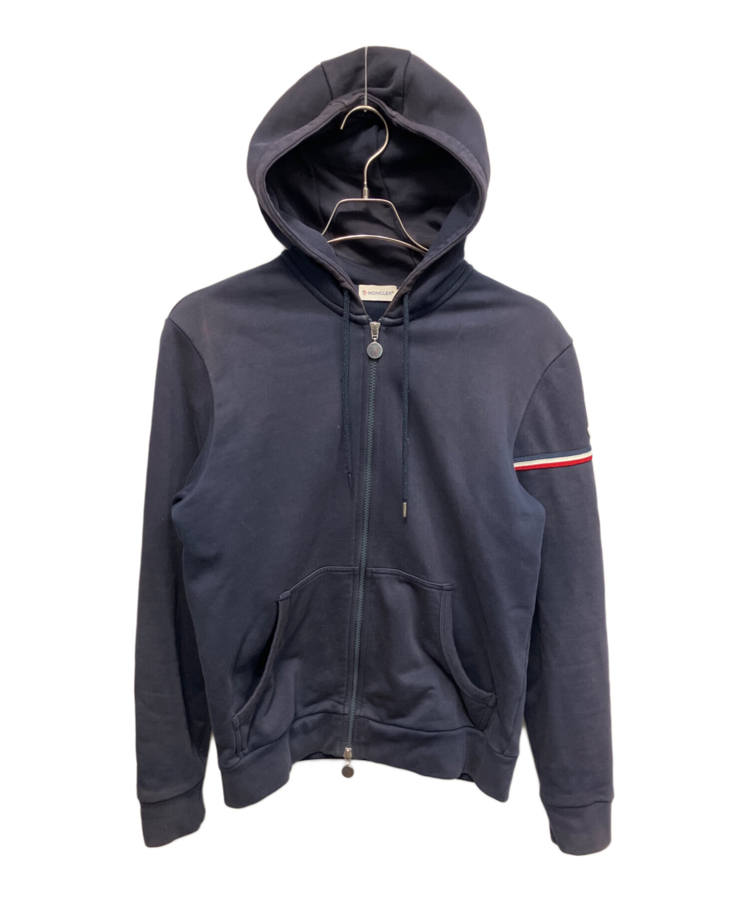 中古・古着通販】MONCLER (モンクレール) ジップパーカー ネイビー