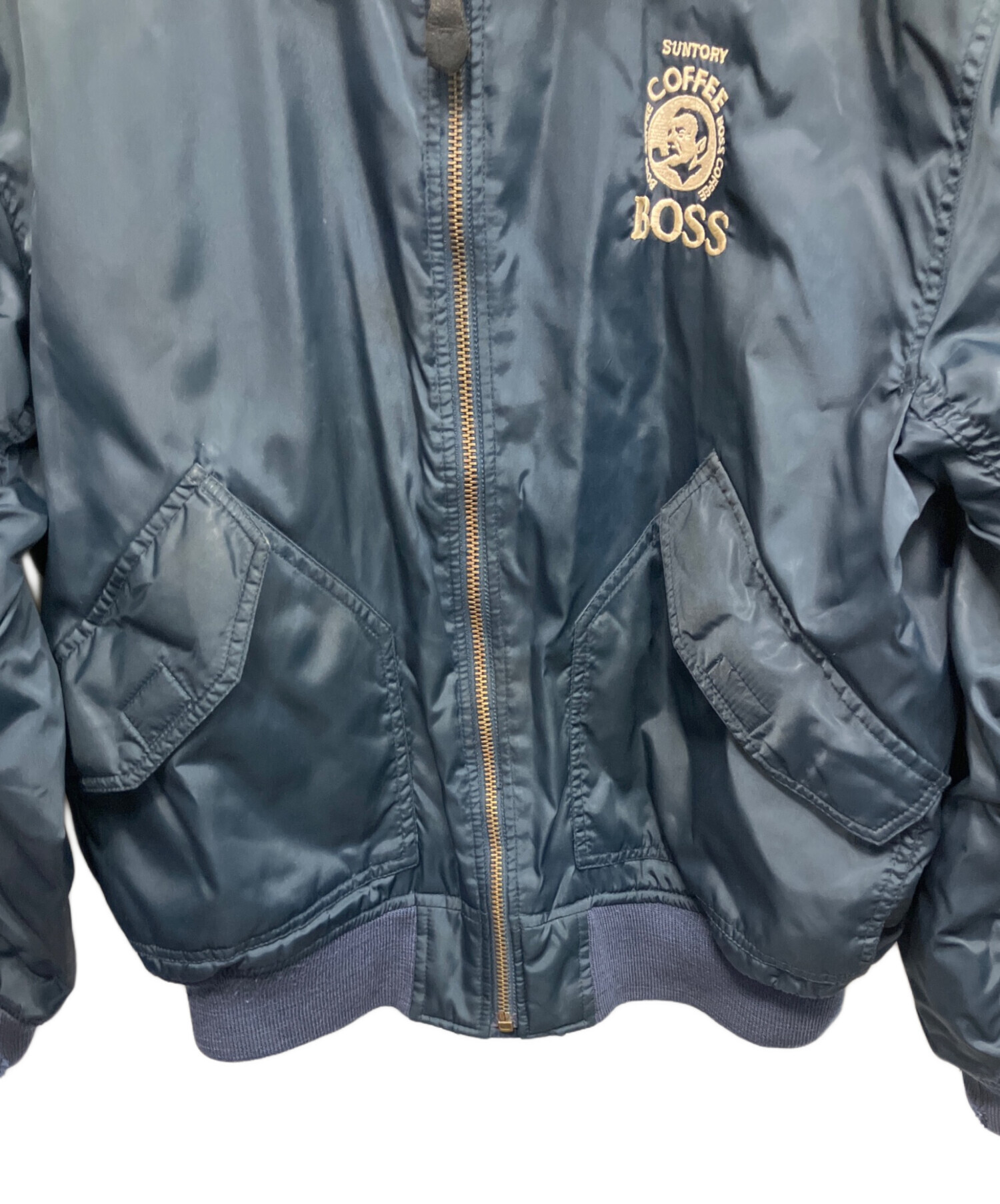 中古・古着通販】BOSS (ボス) ボスジャン MA-1ジャケット ネイビー