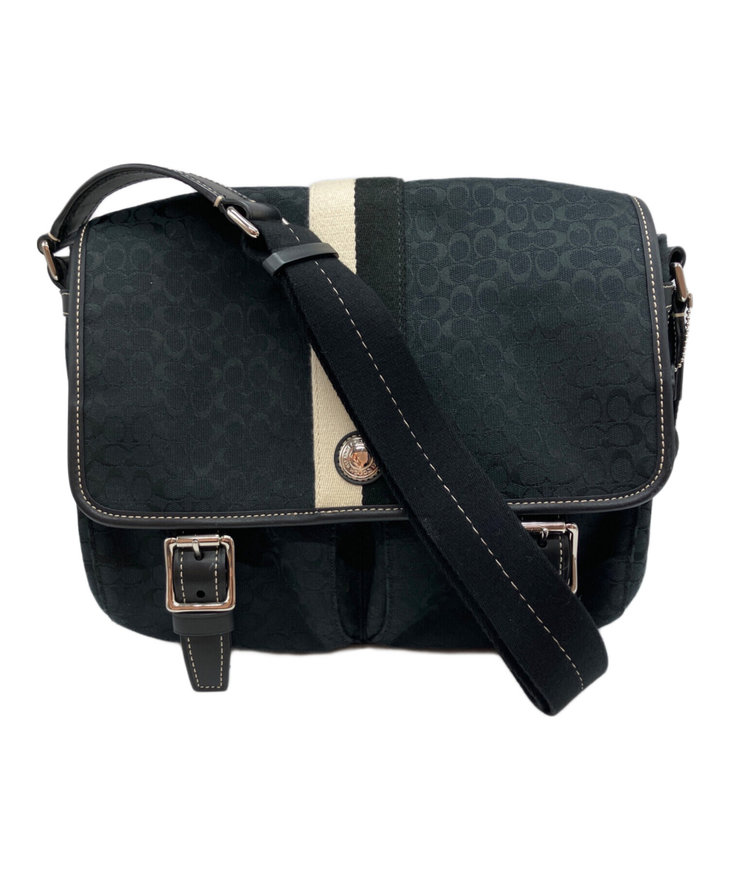 中古・古着通販】COACH (コーチ) ショルダーバッグ ブラック|ブランド 中古・古着通販】COACH (コーチ) ショルダーバッグ ブラック|ブランド
