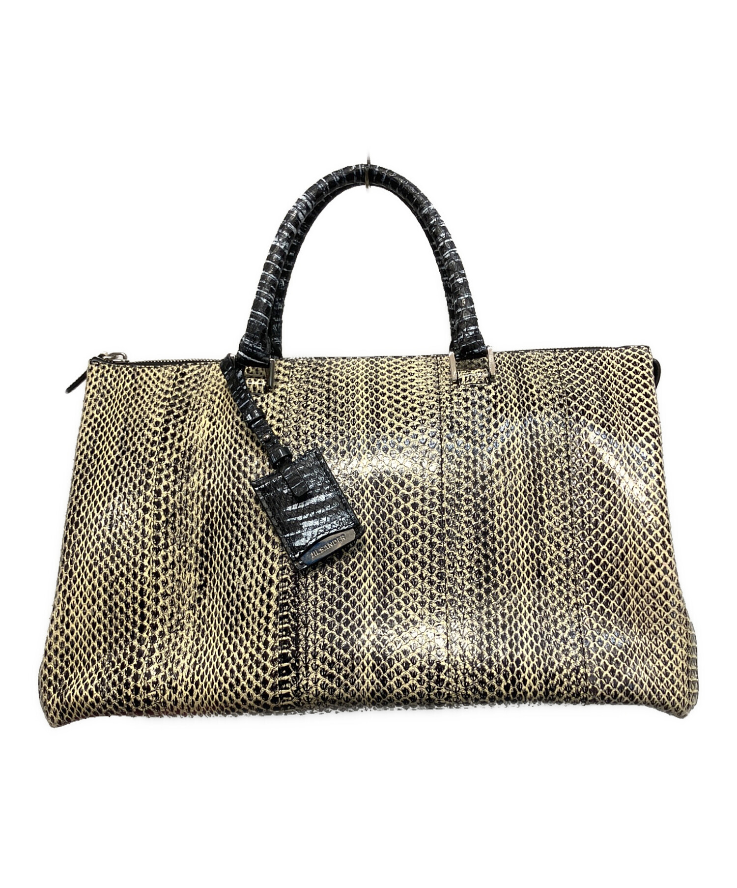 中古・古着通販】JIL SANDER (ジルサンダー) ハンドバッグ カーキ 