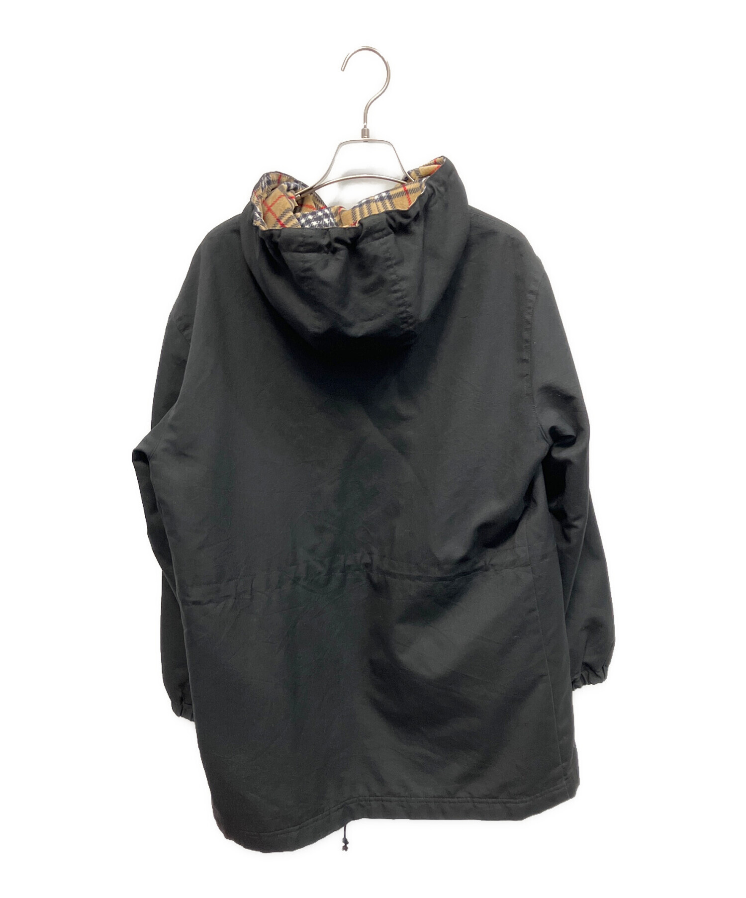イングランド製 Vintage BURBERRY フーデッド コート 中古・古着通販】BURBERRY (バーバリー) フーデッドコート ブラック