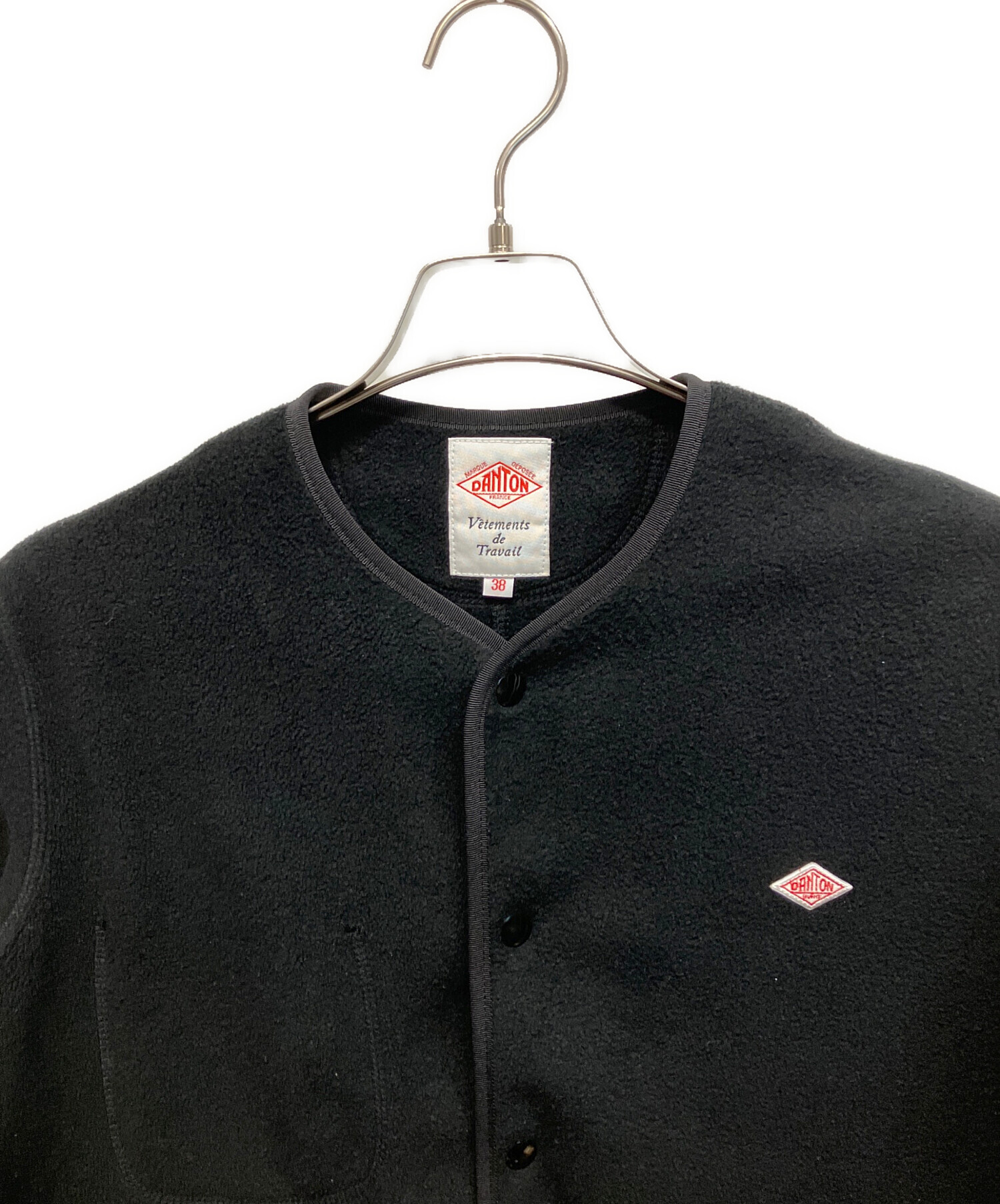 DANTON　ノーカラー　ジャケット　38 中古・古着通販】DANTON (ダントン) ノーカラージャケット フリース