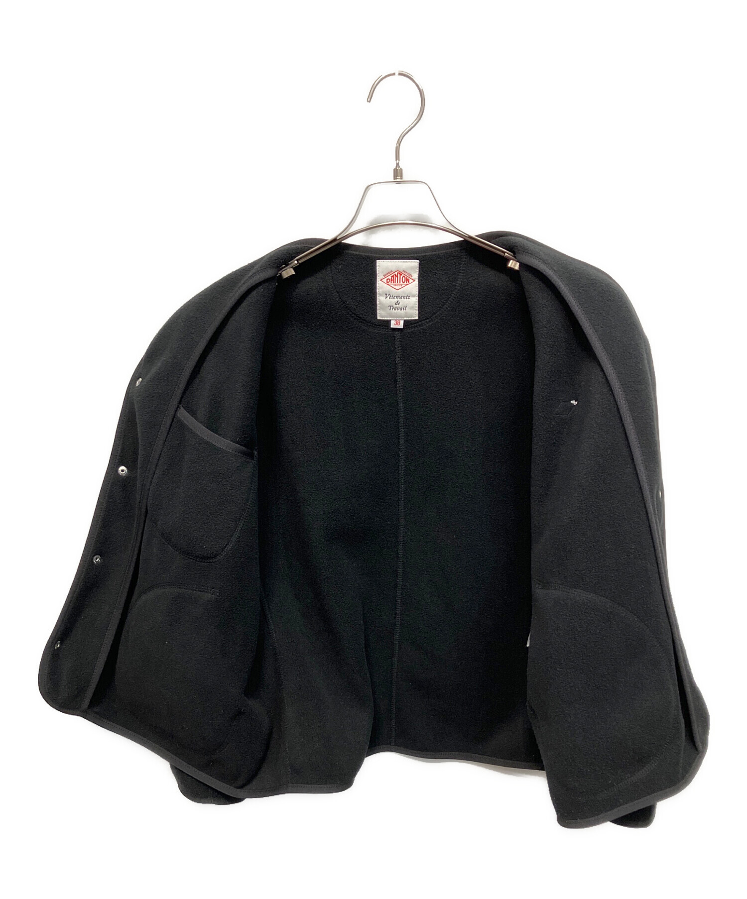 DANTON　ノーカラー　ジャケット　38 中古・古着通販】DANTON (ダントン) ノーカラージャケット フリース