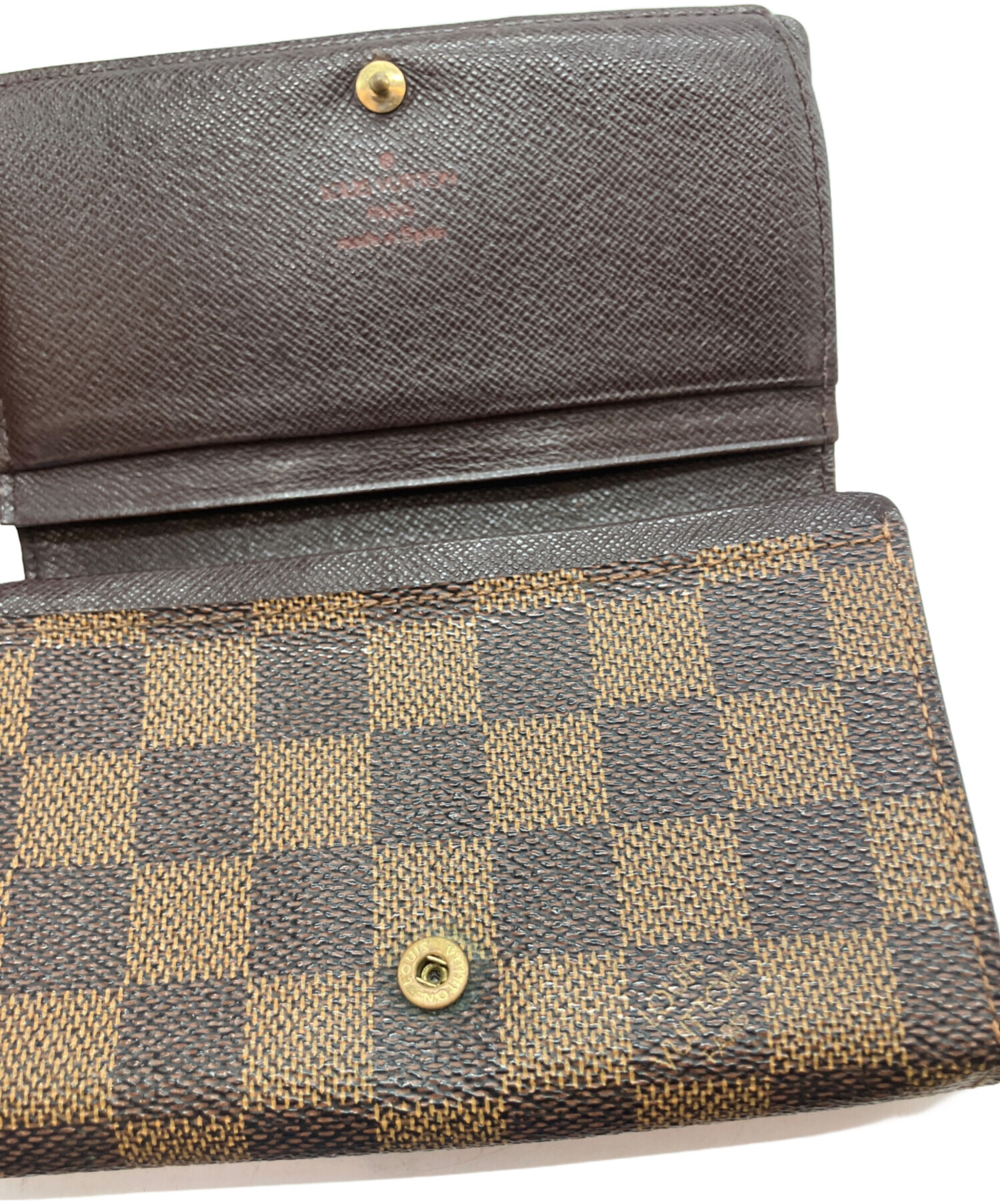 Louis Vuitton ダミエ 二つ折り財布 箱付き LOUIS VUITTON - 【大人気】Louis Vuitton ルイヴィトン ダミエ 二