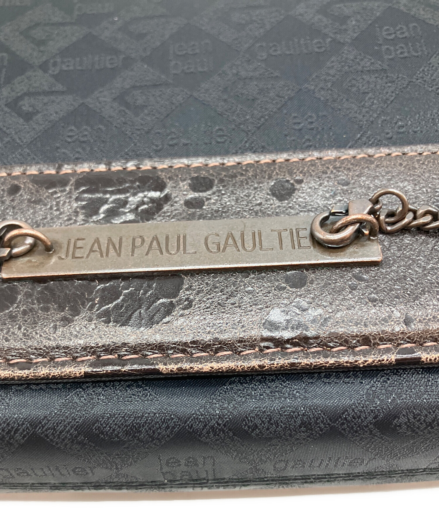 JeanPaul GAULTIER レザー３連クラッチ チェーンショルダーバッグ 中古・古着通販】Jean Paul GAULTIER (ジャンポールゴルチェ
