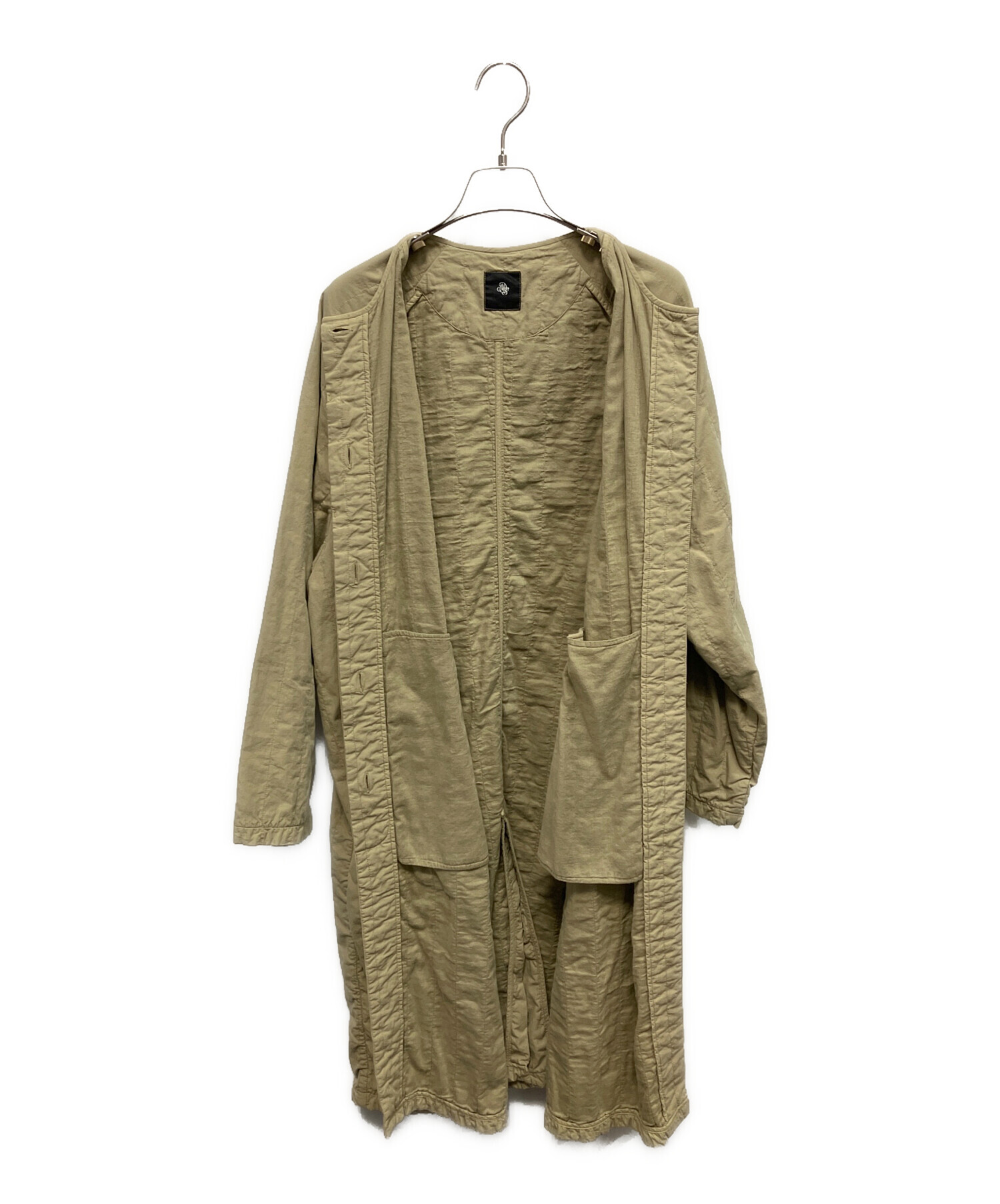 美品☆メゾンドソイルのソイル　SOIL カーキ フード　ベルト付き　ロングコート 中古・古着通販】maison de soil (メゾンドソイル) ロングコート