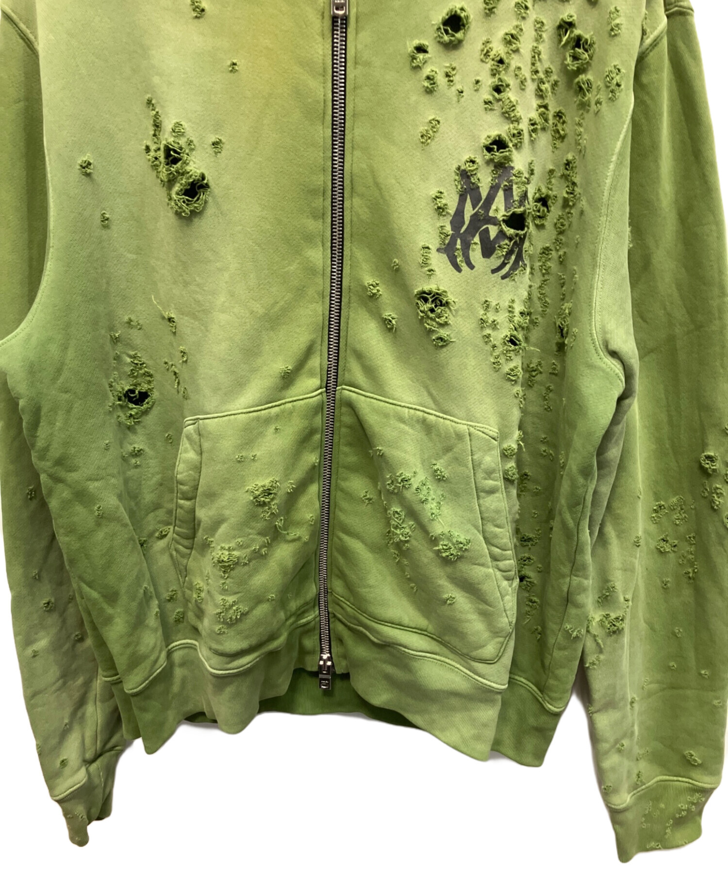 中古・古着通販】AMIRI (アミリ) MAロゴショットガンダメージ