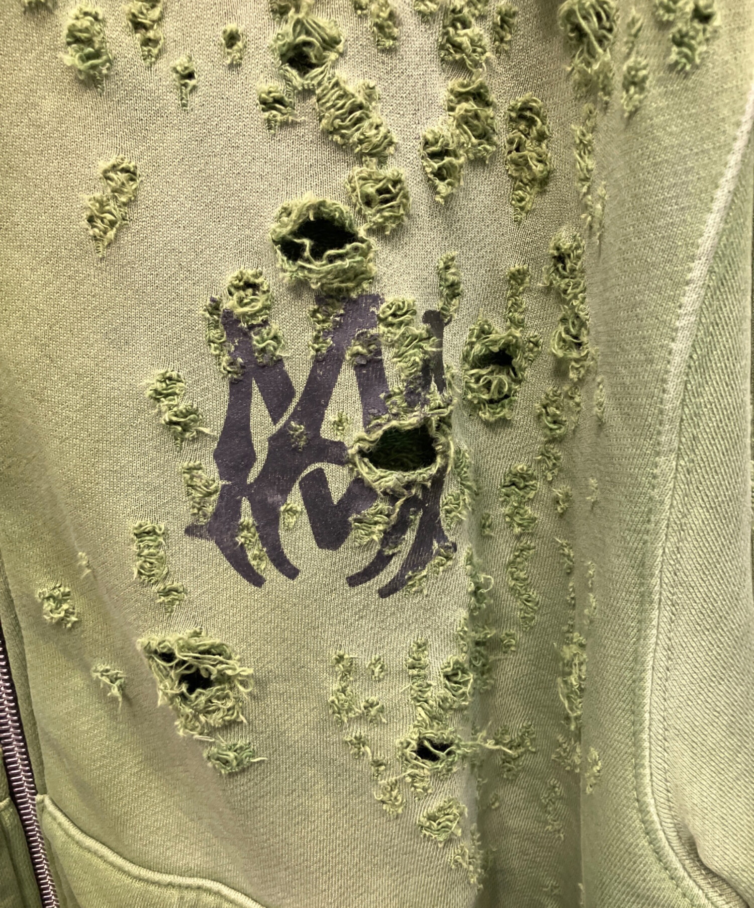 中古・古着通販】AMIRI (アミリ) MAロゴショットガンダメージ