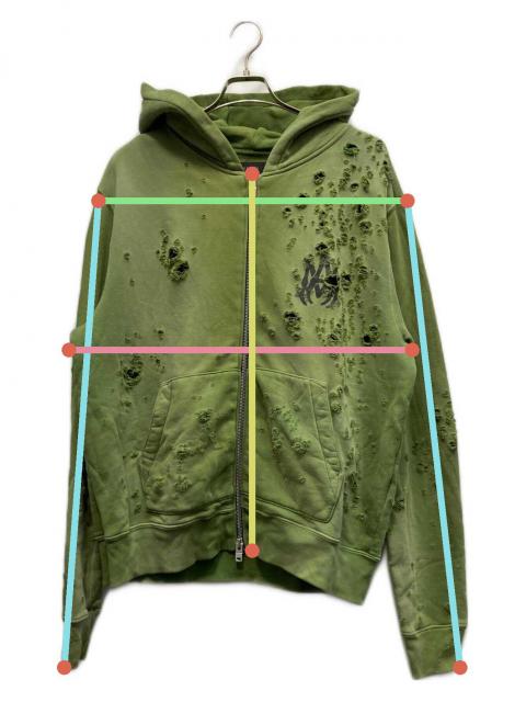 中古・古着通販】AMIRI (アミリ) MAロゴショットガンダメージ