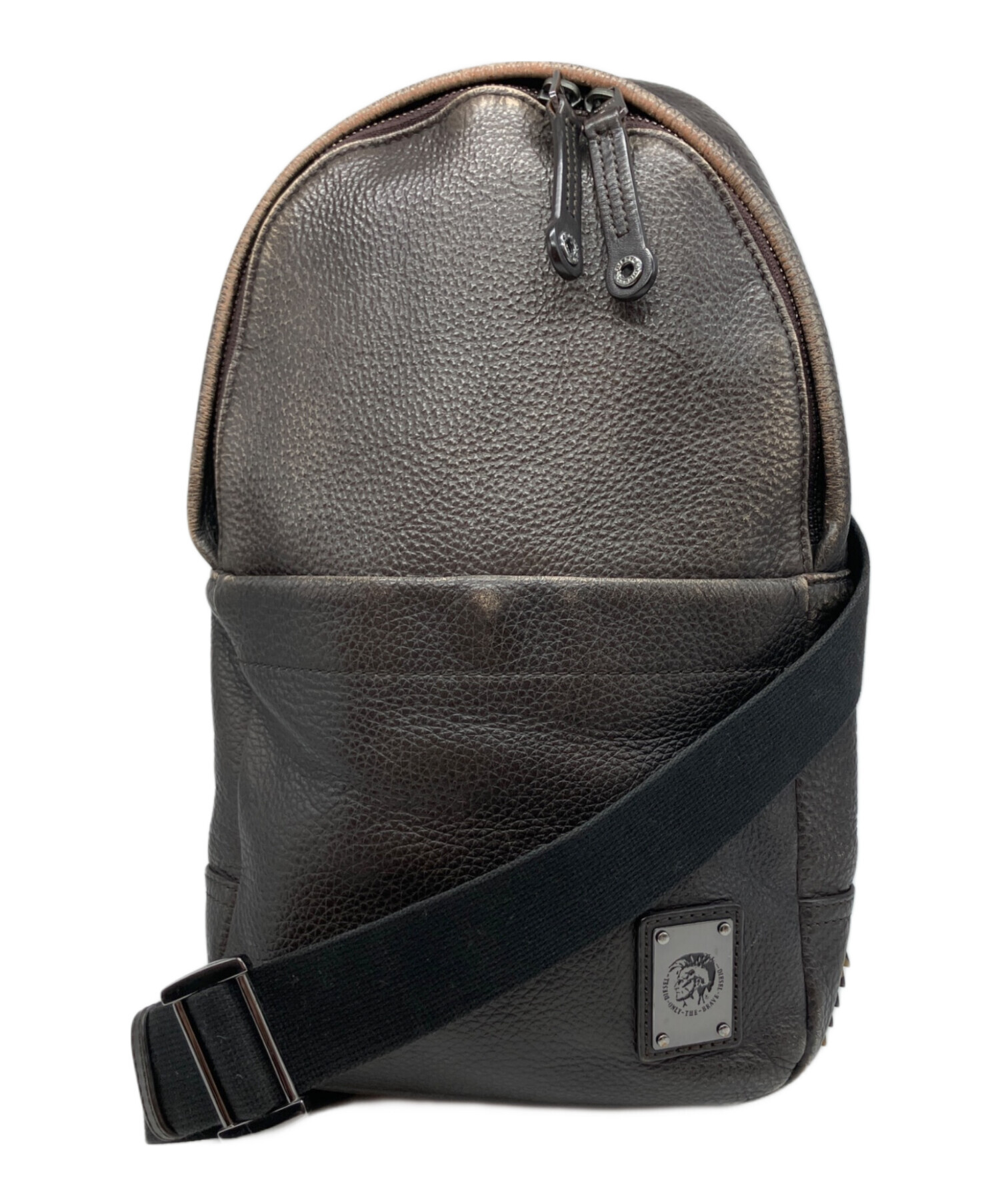 中古・古着通販】DIESEL (ディーゼル) ワンショルダーバッグ ブラウン 