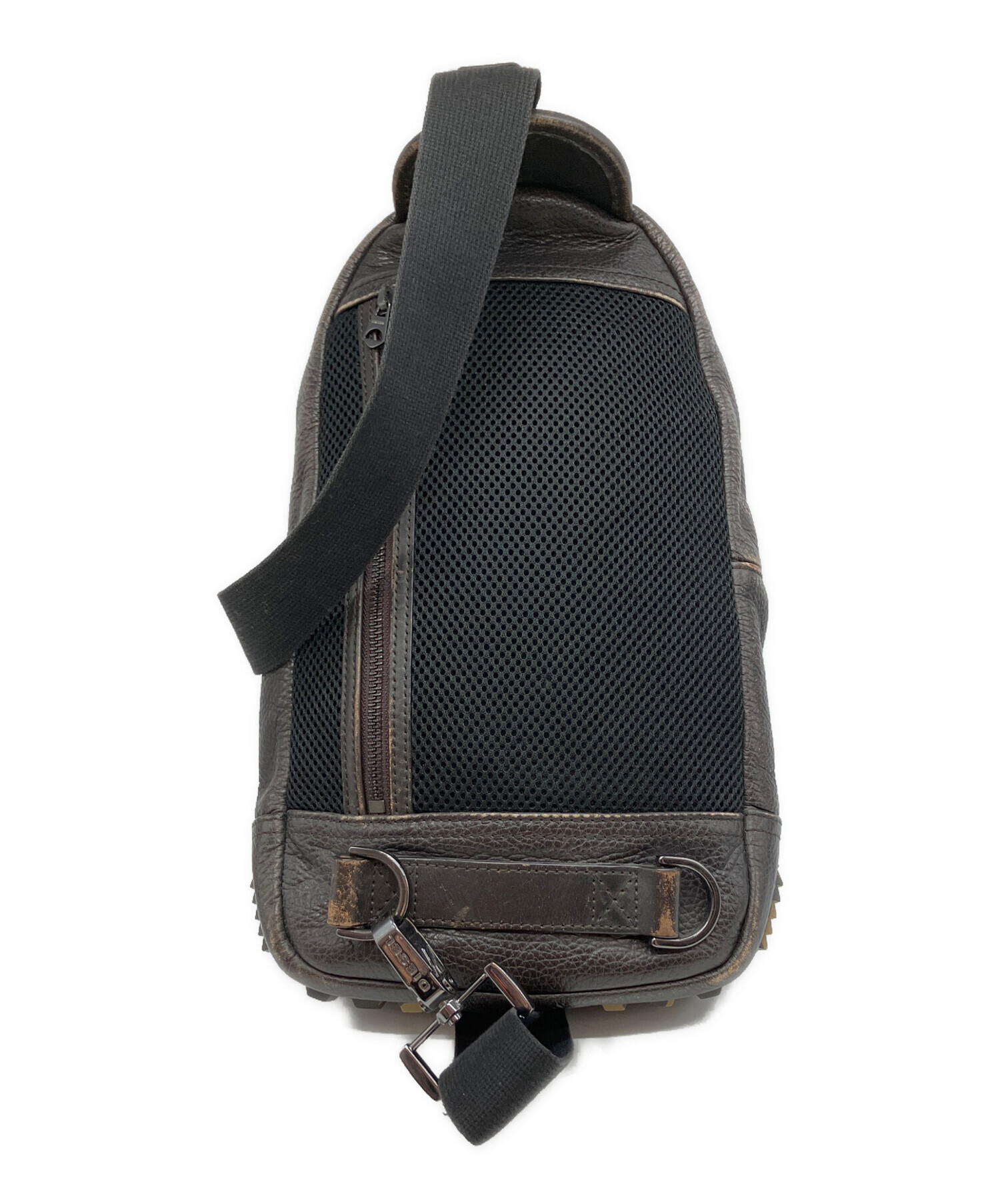 中古・古着通販】DIESEL (ディーゼル) ワンショルダーバッグ ブラウン 