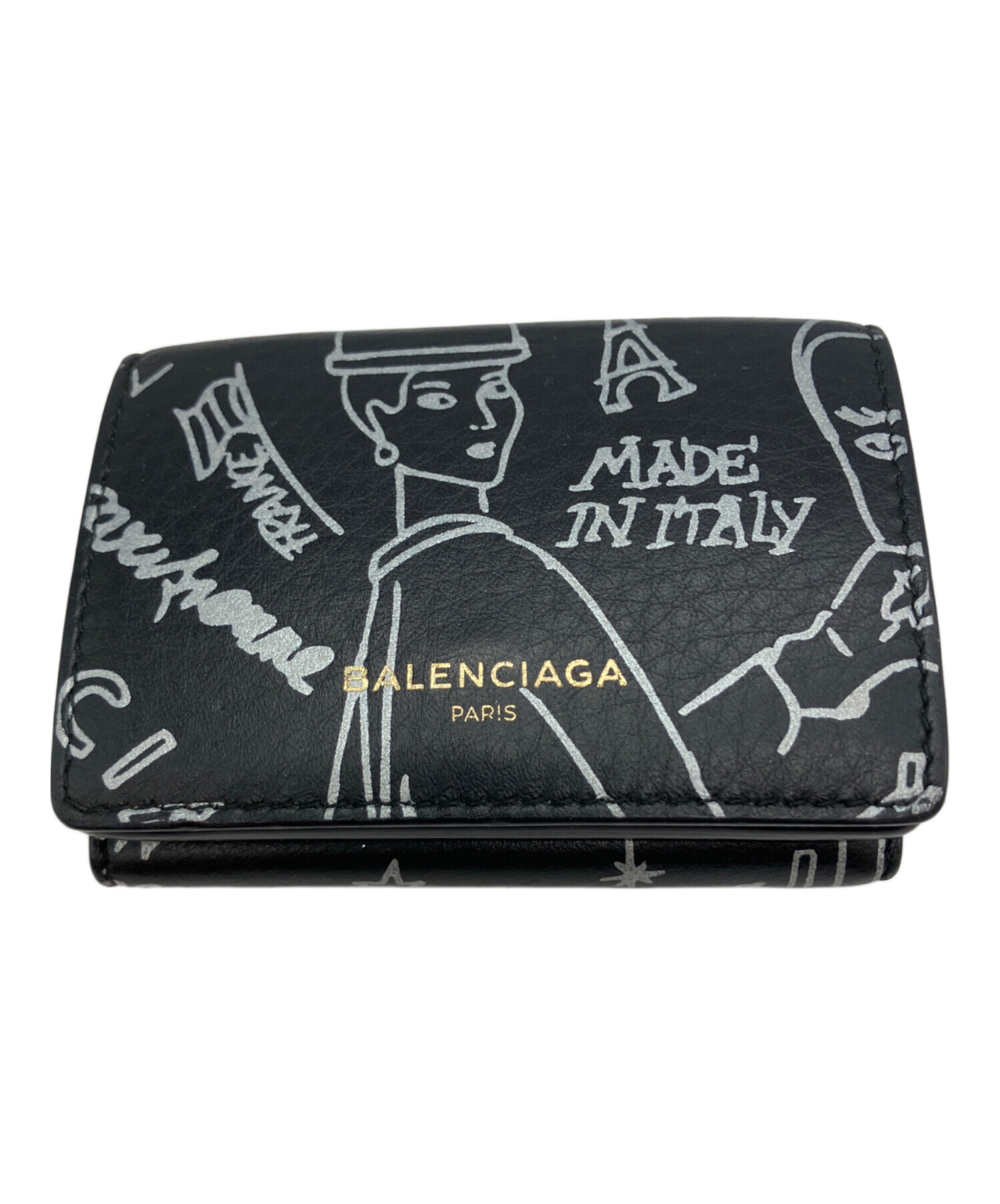 BALENCIAGA 小さめウォレット 中古 中古・古着通販】BALENCIAGA (バレンシアガ) コンパクトウォレット