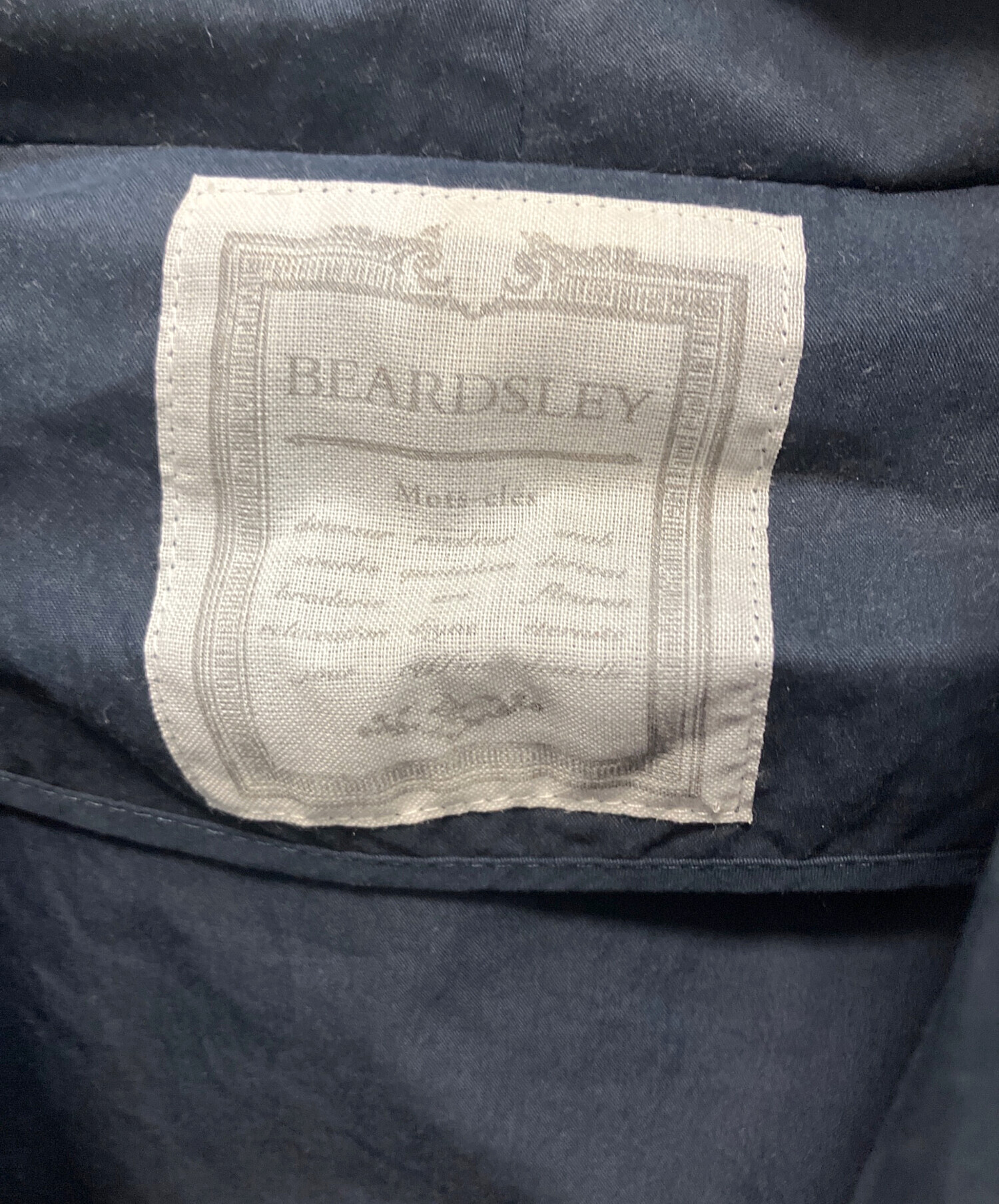 中古・古着通販】BEARDSLEY (ビアズリー) フーデッドコート ネイビー