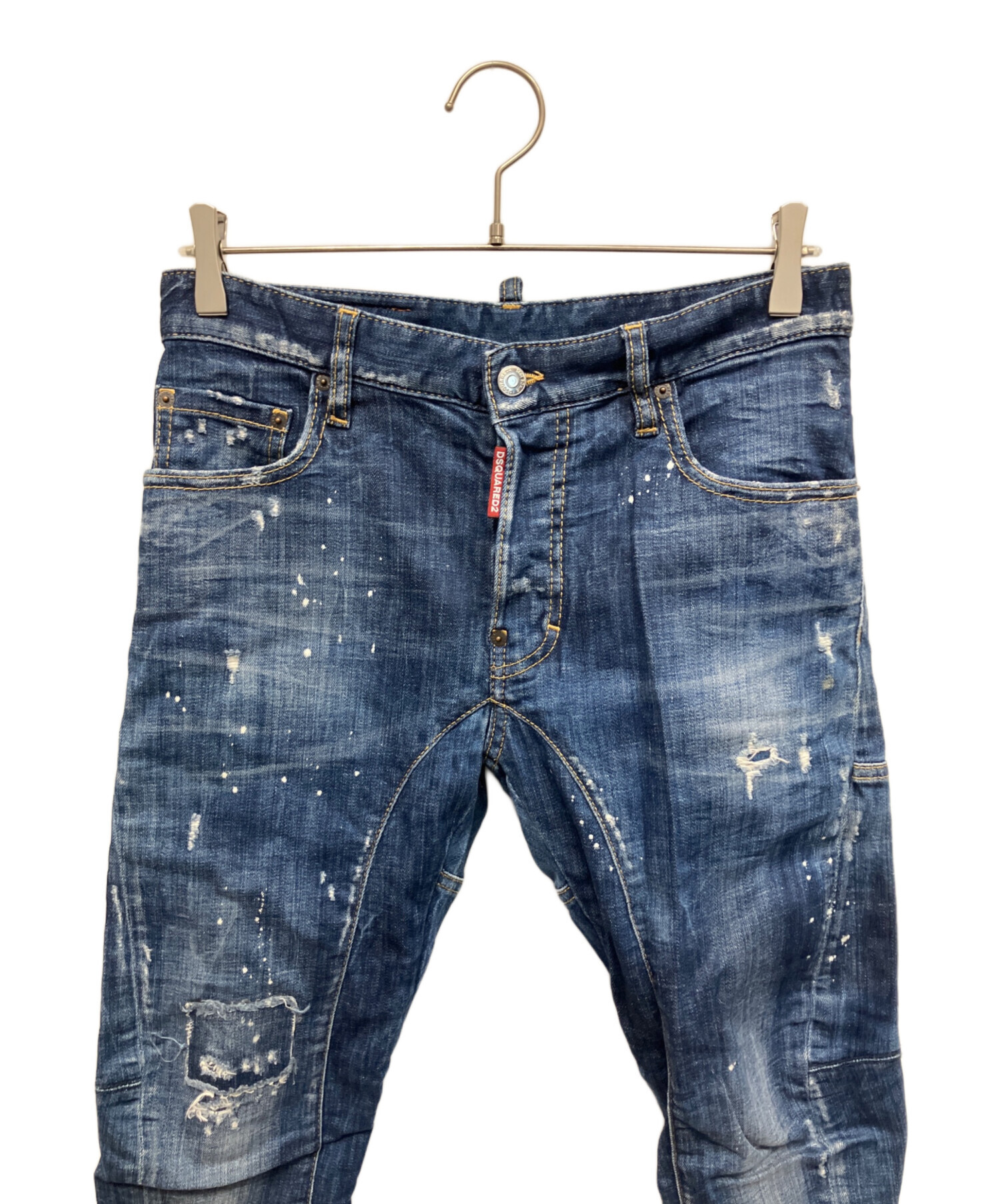 【美品】DSQUARED2 ジーンズ 42 中古・古着通販】DSQUARED2 (ディースクエアード) ダメージ加工 デニム