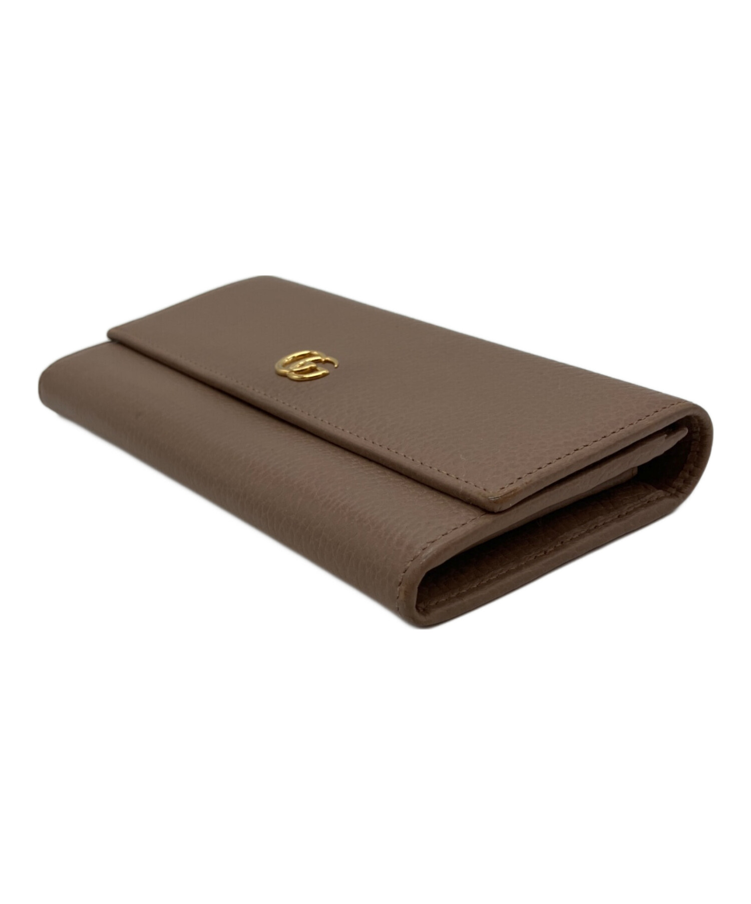 中古・古着通販】GUCCI (グッチ) GGマーモント 525040 長財布 ブラウン