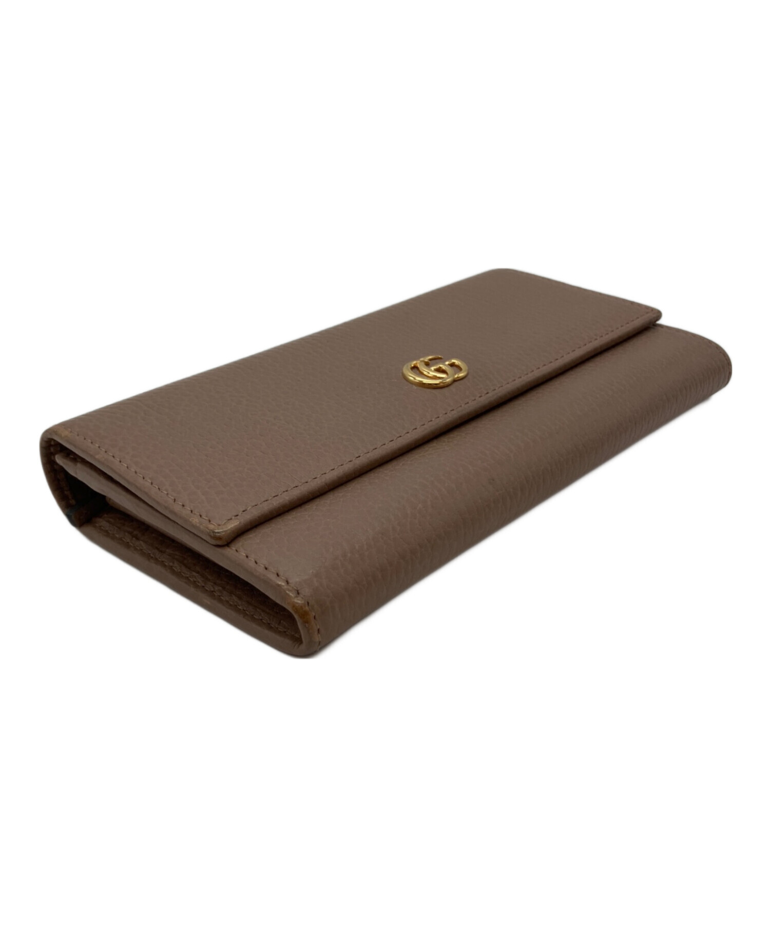 中古・古着通販】GUCCI (グッチ) GGマーモント 525040 長財布 ブラウン