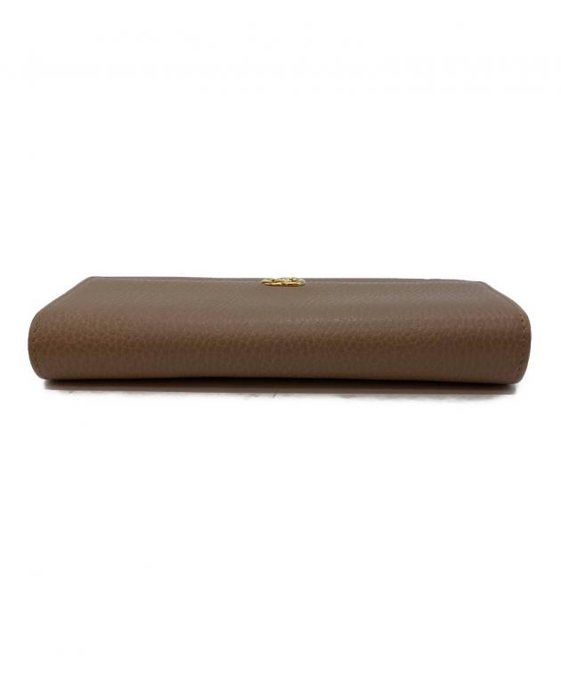 GUCCI グッチ 長財布 中古・古着通販】GUCCI (グッチ) GGマーモント 525040 長財布 ブラウン