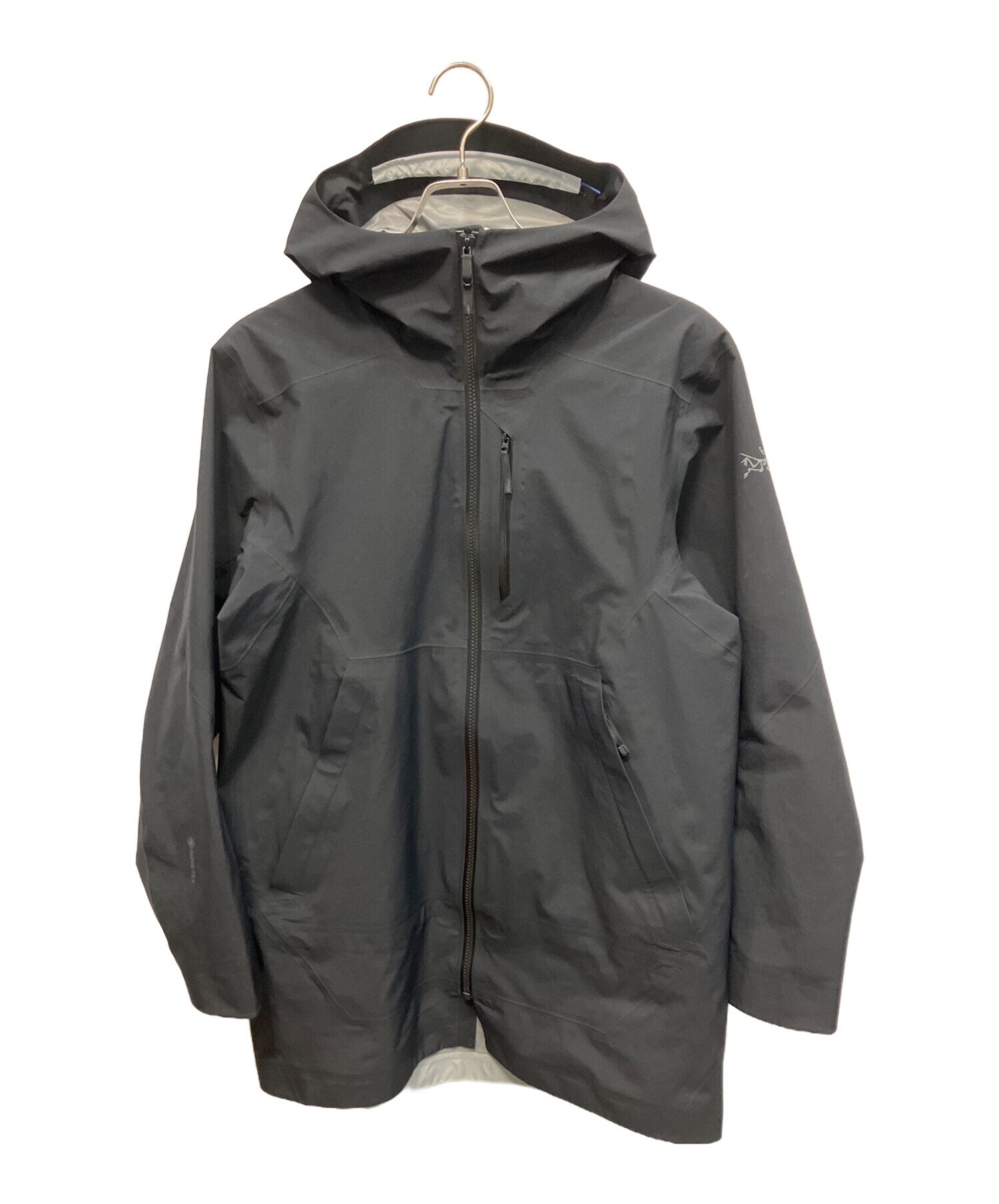 ARC'TERYX グレー ナイロンサイクルジャケット L 中古・古着通販】ARC'TERYX (アークテリクス) レイルロングジャケット