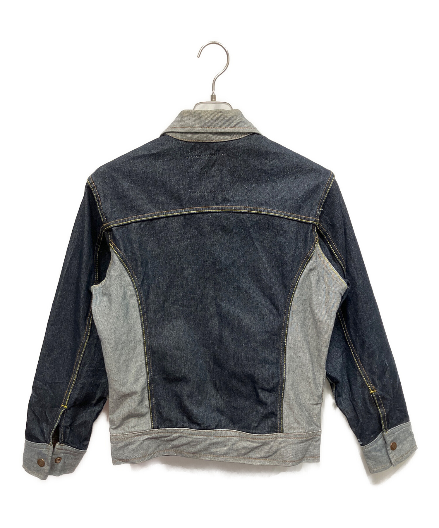 中古・古着通販】EVISU (エヴィス) デニムジャケット グレー×ブルー